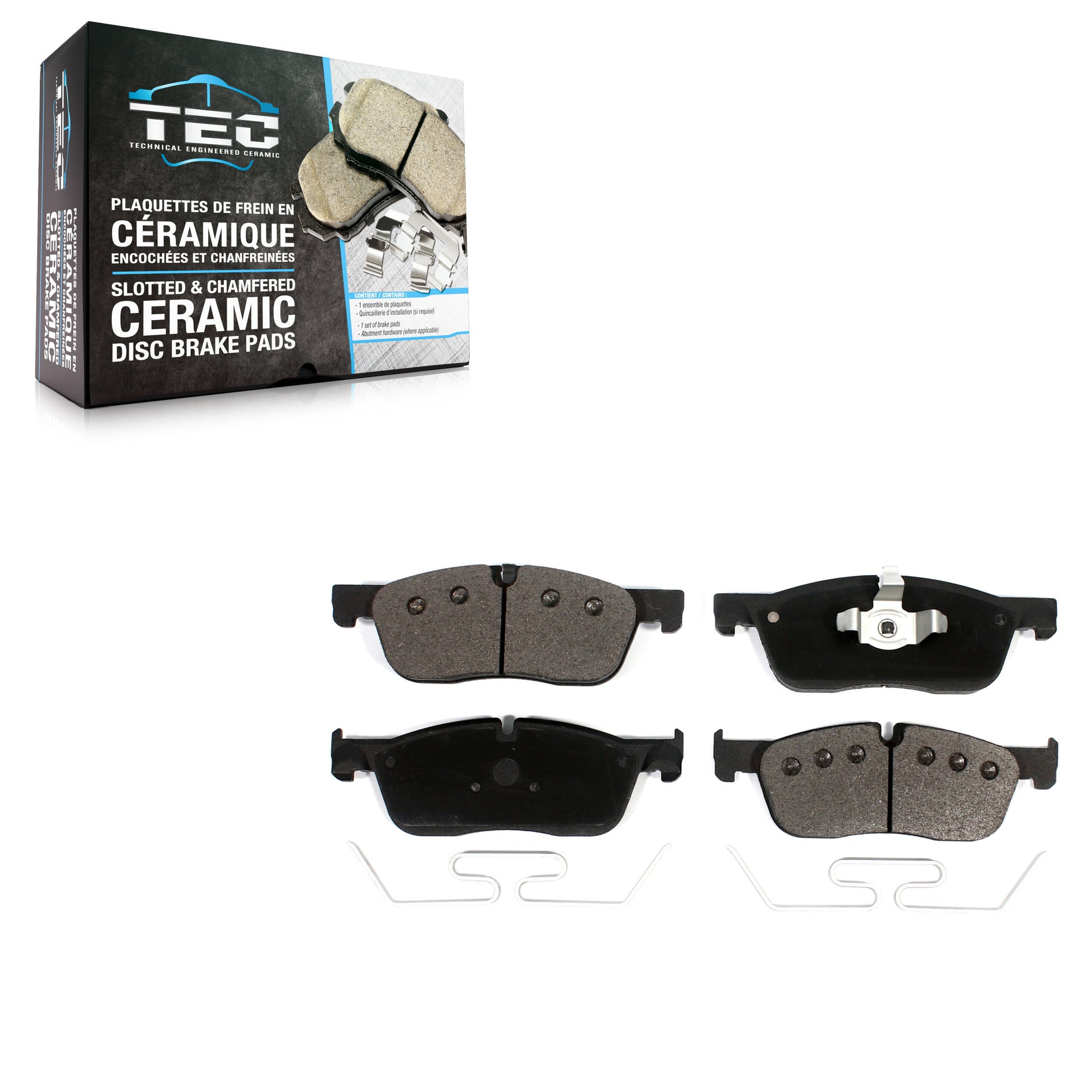 TEC TEC-1838 Disc Brake Pad for 2015-2024 Jaguar XE, Jaguar XF, Jaguar E-Pace - Front