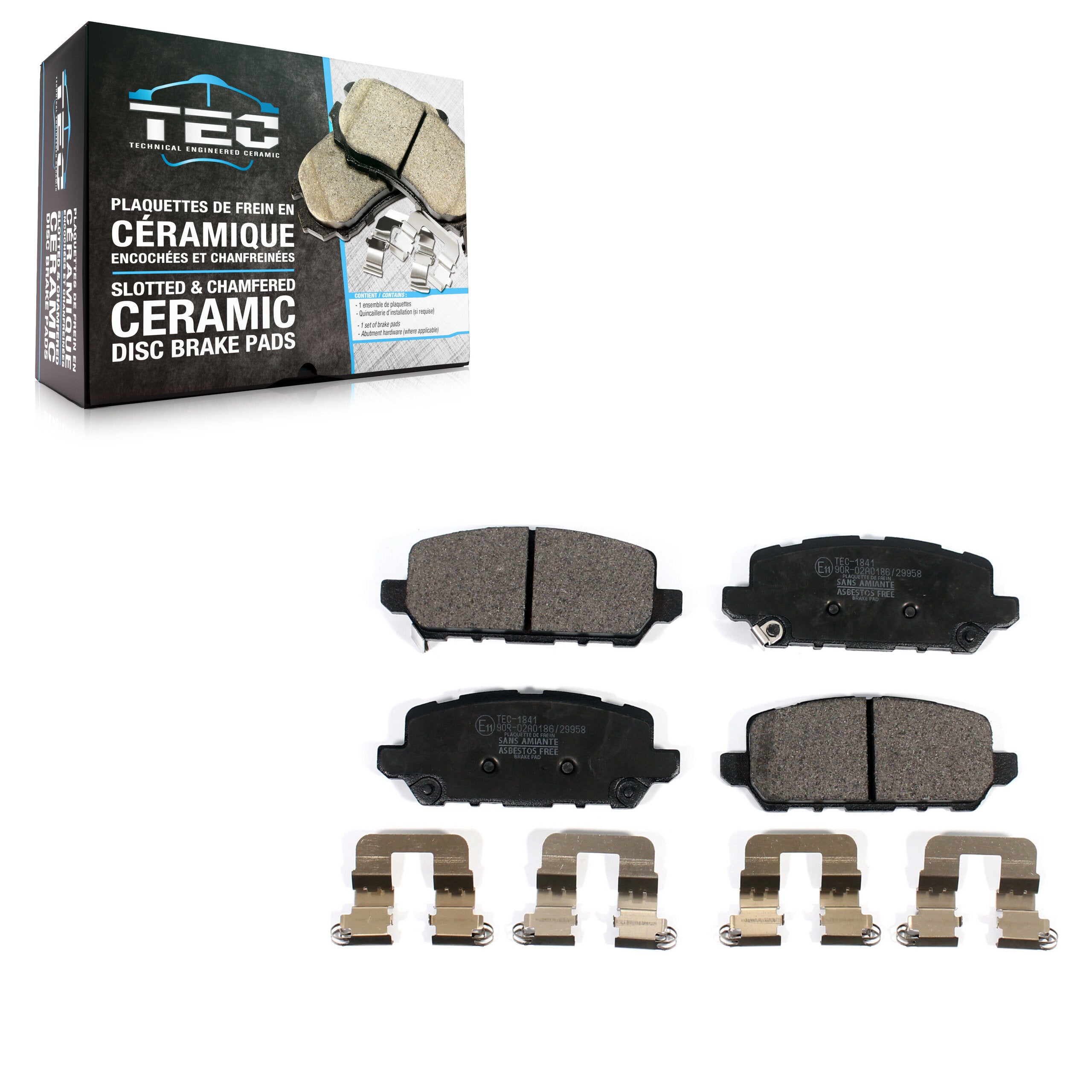 TEC TEC-1841 Disc Brake Pad for 2016-2022 Honda CR-Z, Honda HR-V - Rear