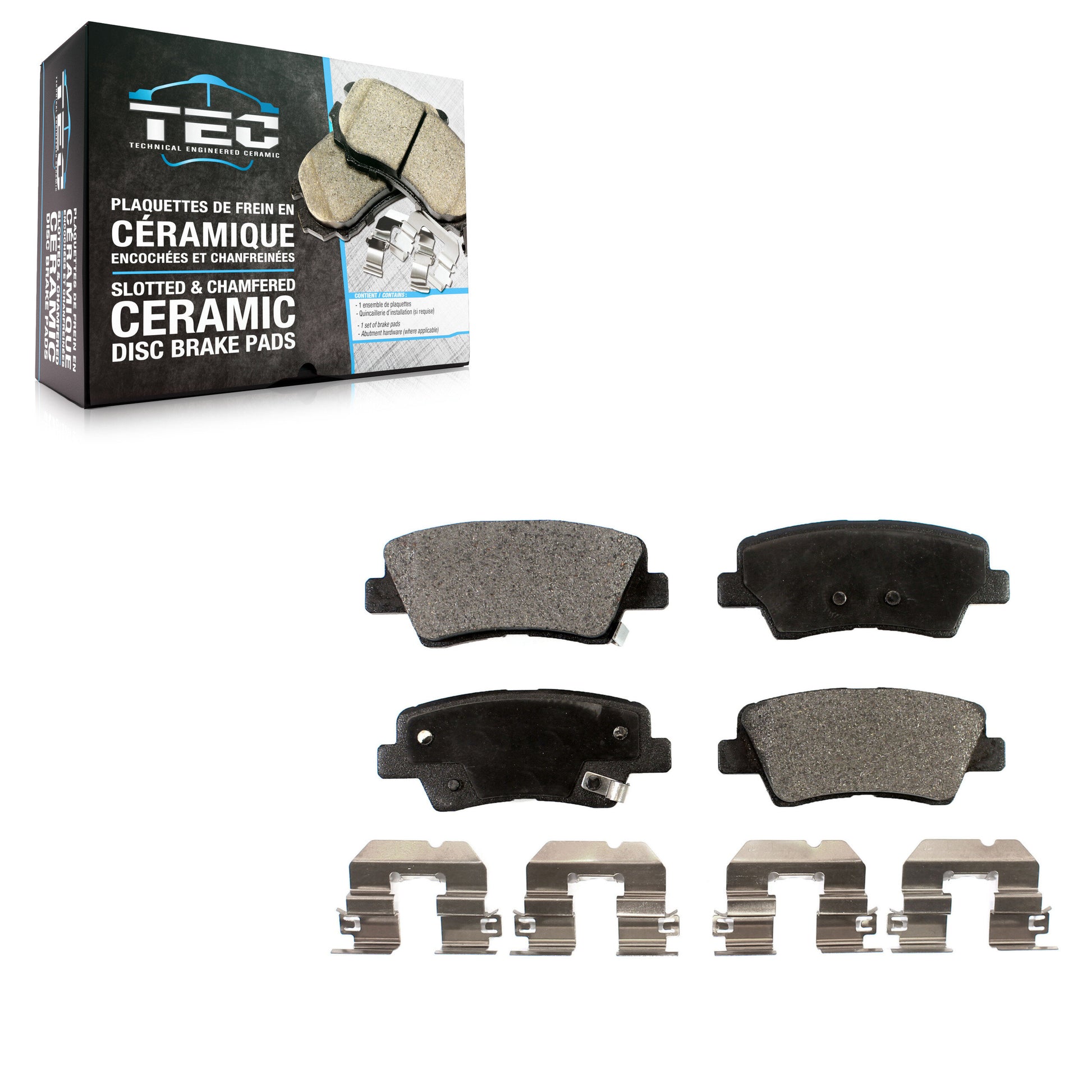 TEC TEC-1848 Disc Brake Pad for 2016-2022 Hyundai Tucson, Kia Sportage - Rear