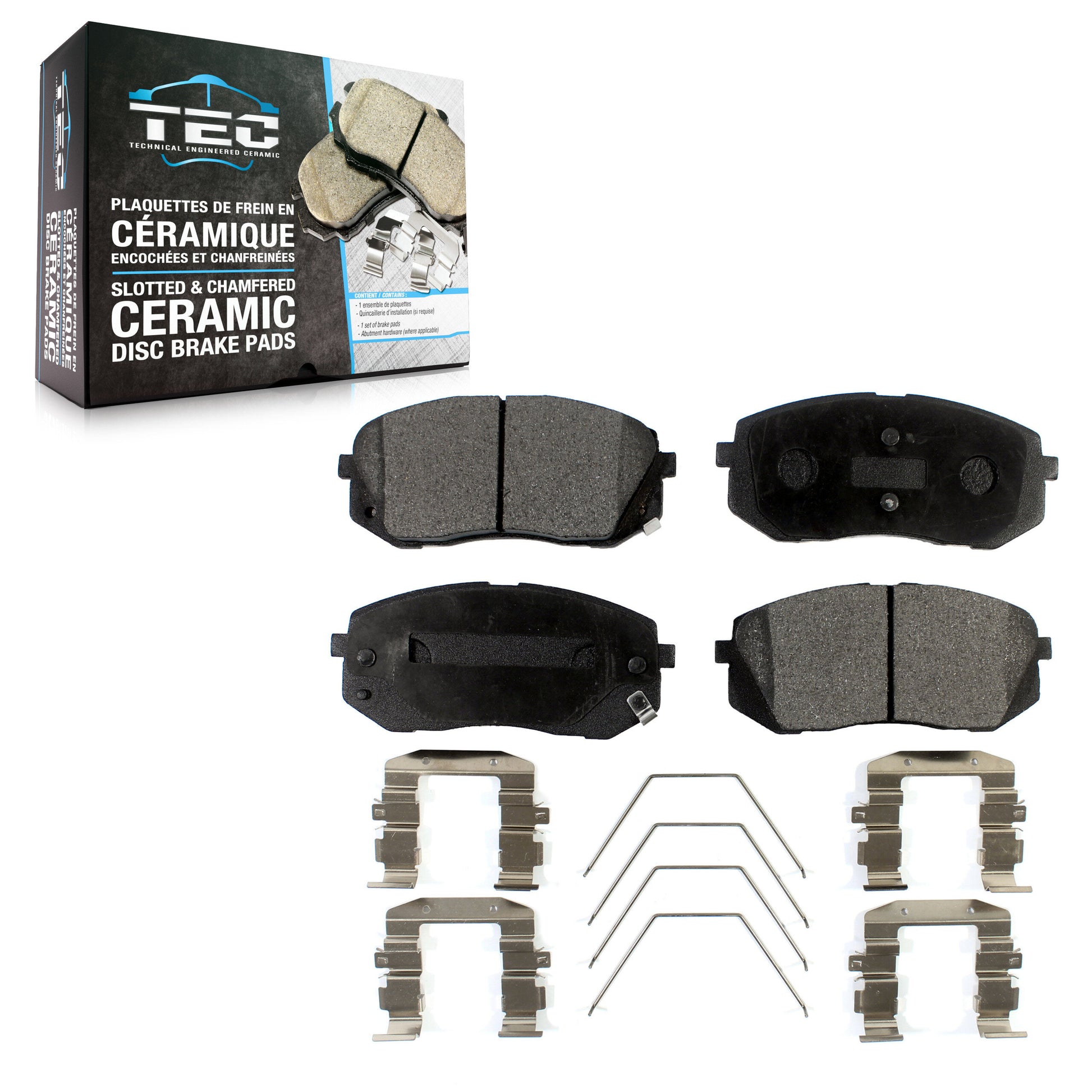 TEC TEC-1855 Disc Brake Pad for 2016-2025 Kia Seltos, Kia Forte, Kia Forte5 - Front