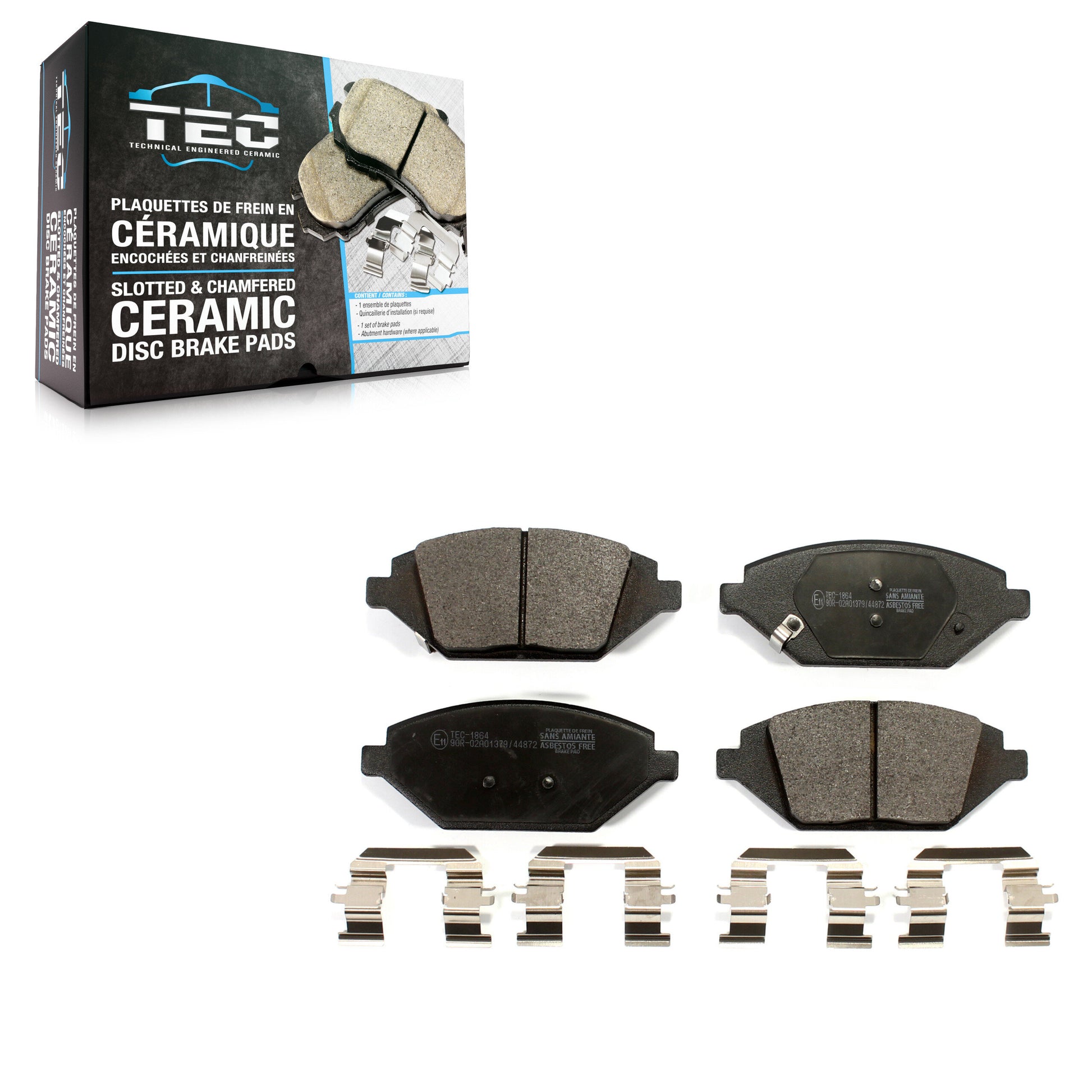 TEC TEC-1864 Disc Brake Pad for 2016-2022 Chevrolet Spark - Front