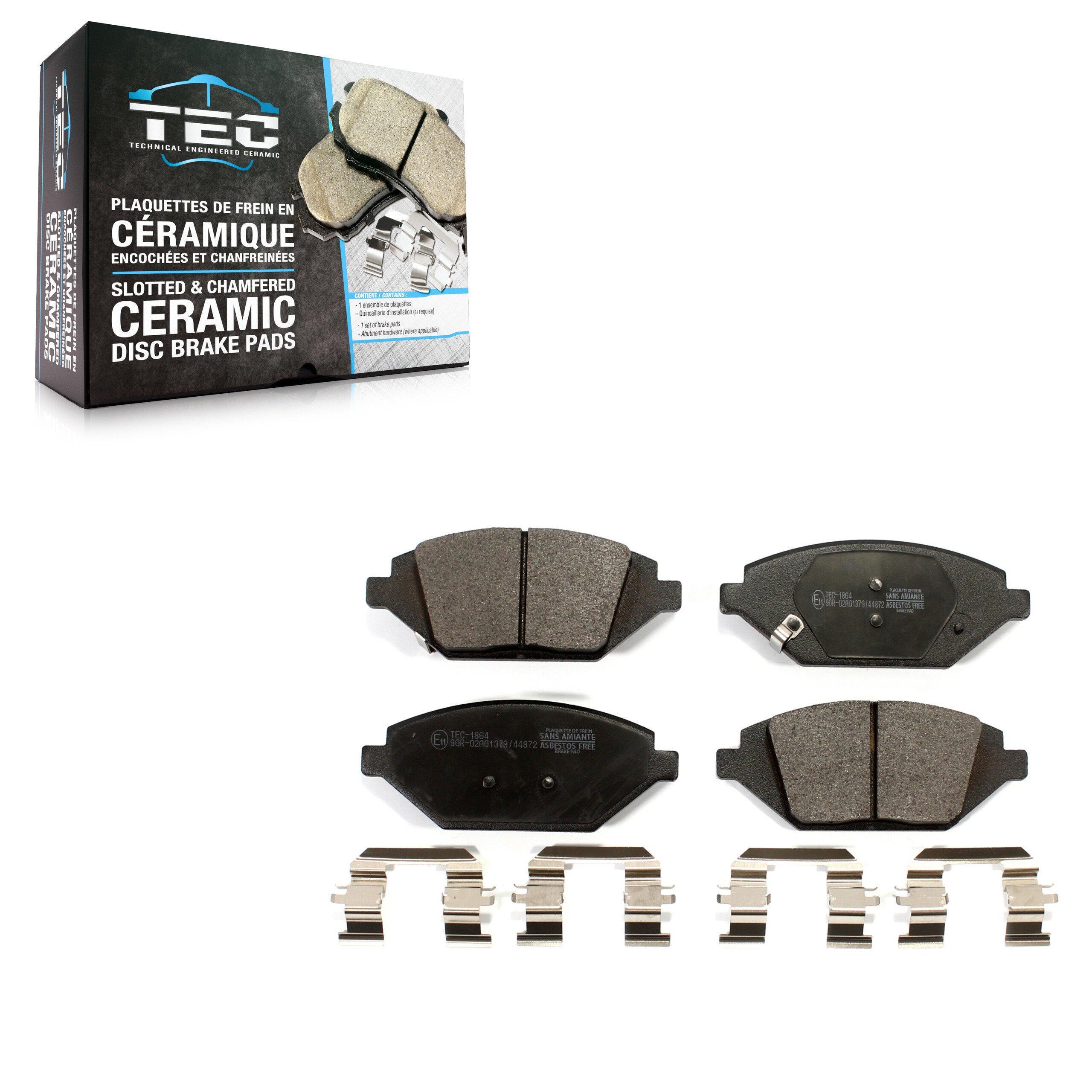TEC TEC-1864 Disc Brake Pad for 2016-2022 Chevrolet Spark - Front