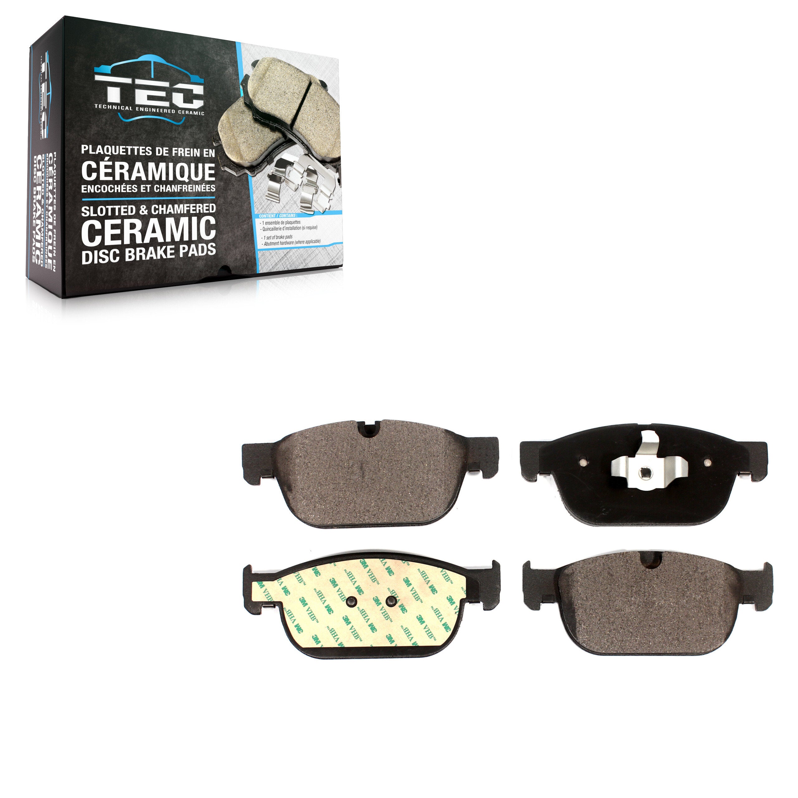 TEC TEC-1865 Disc Brake Pad for 2016-2024 Volvo C40 Recharge, Polestar Polestar 2, Volvo S60 - Front