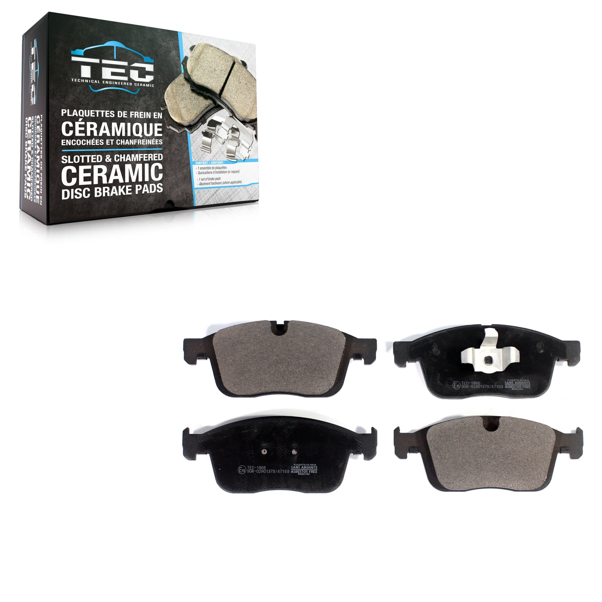 TEC TEC-1866 Disc Brake Pad for 2016-2017 Volvo XC60 - Front
