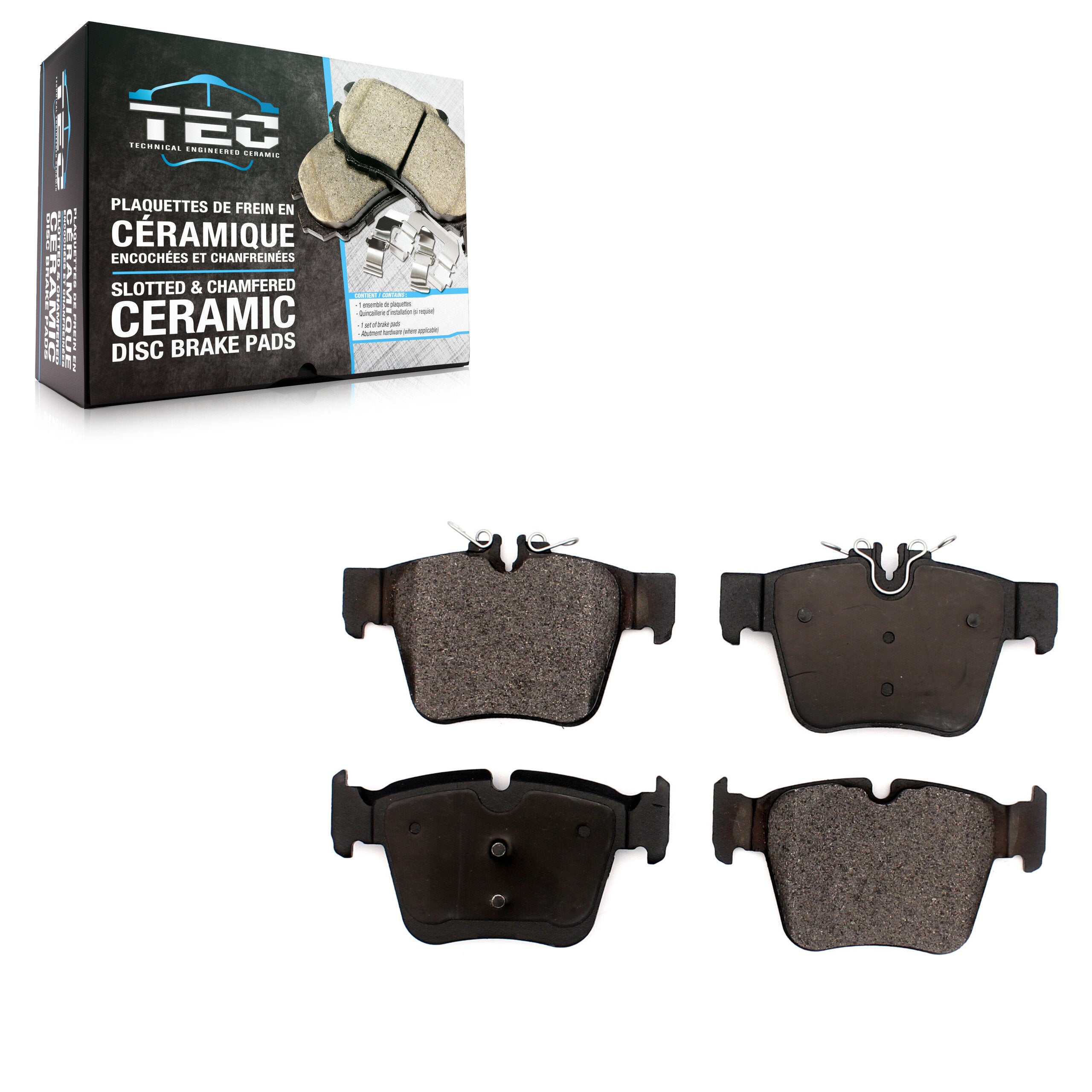 TEC TEC-1872 Disc Brake Pad for 2016-2023 Mercedes-Benz C43 AMG, Mercedes-Benz GLC350e, Mercedes-Benz GLC43 AMG - Rear