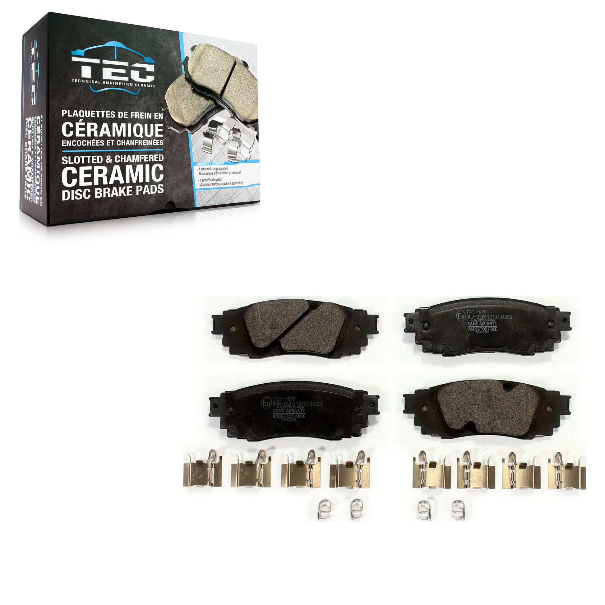 TEC TEC-1879 Disc Brake Pad for 2016-2022 Lexus RX350, Lexus RX350L, Lexus RX450hL - Rear