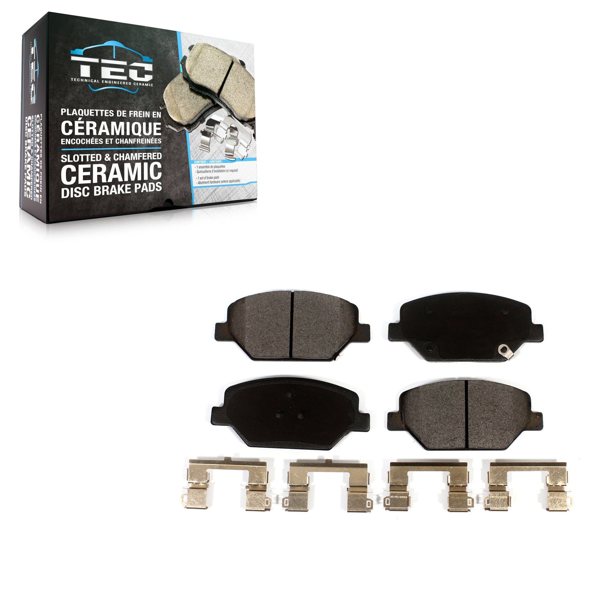 TEC TEC-1886 Disc Brake Pad for 2016-2020 Buick Envision, Chevrolet Equinox, GMC Terrain - Front