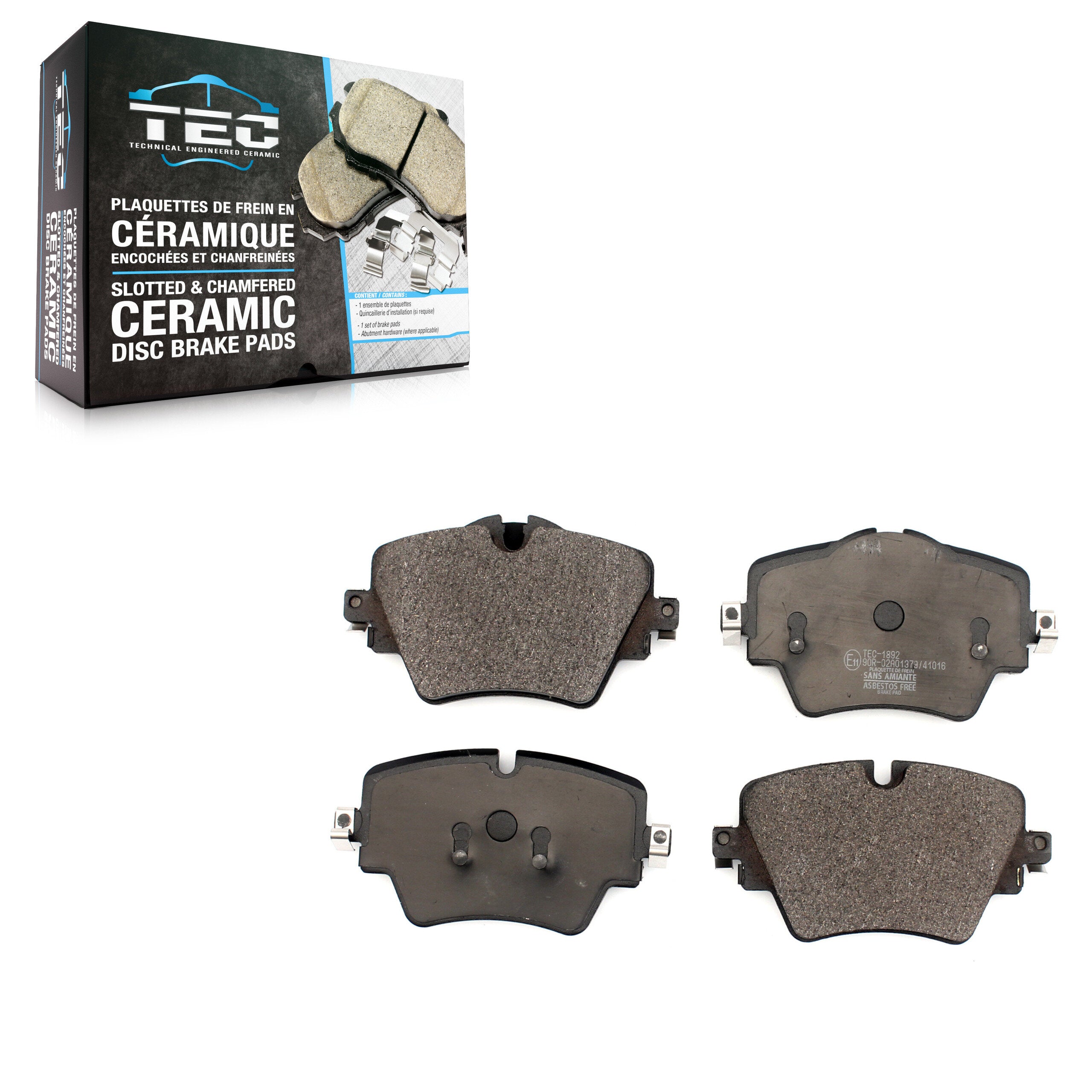 TEC TEC-1892 Disc Brake Pad for 2016-2023 Mini Cooper Countryman, BMW 230i, Toyota GR Supra - Front