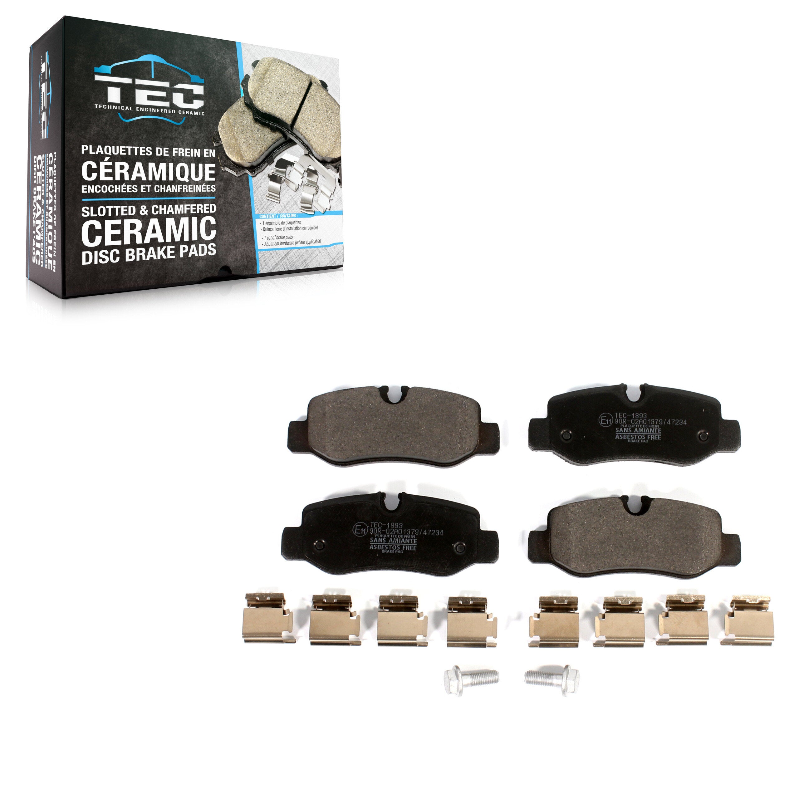 TEC TEC-1893 Disc Brake Pad for 2016-2023 Mercedes-Benz Metris - Rear