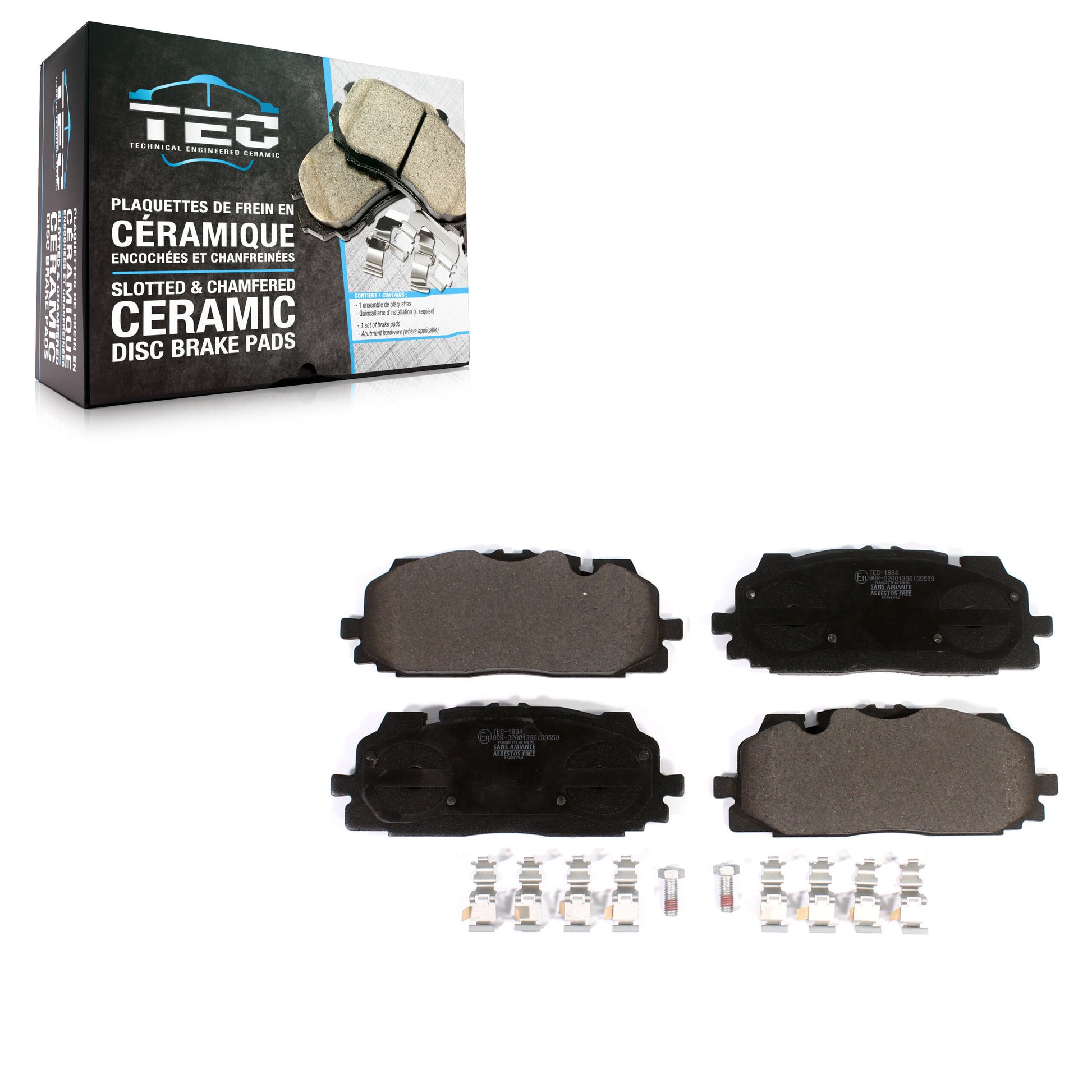 TEC TEC-1894 Disc Brake Pad for 2017-2024 Audi A8 Quattro, Audi RS5, Audi RS5 Sportback - Front