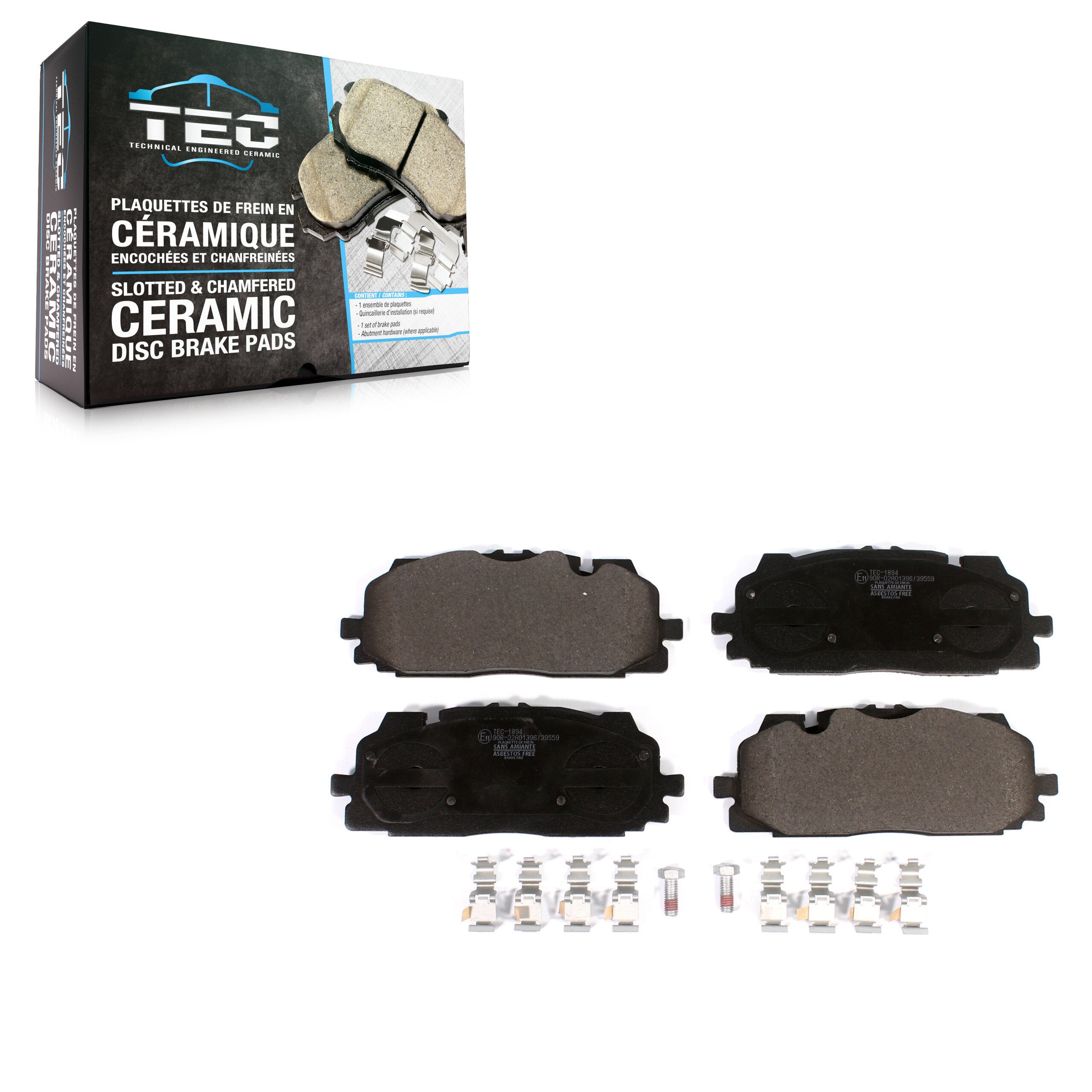 TEC TEC-1894 Disc Brake Pad for 2017-2024 Audi A8 Quattro, Audi RS5, Audi RS5 Sportback - Front