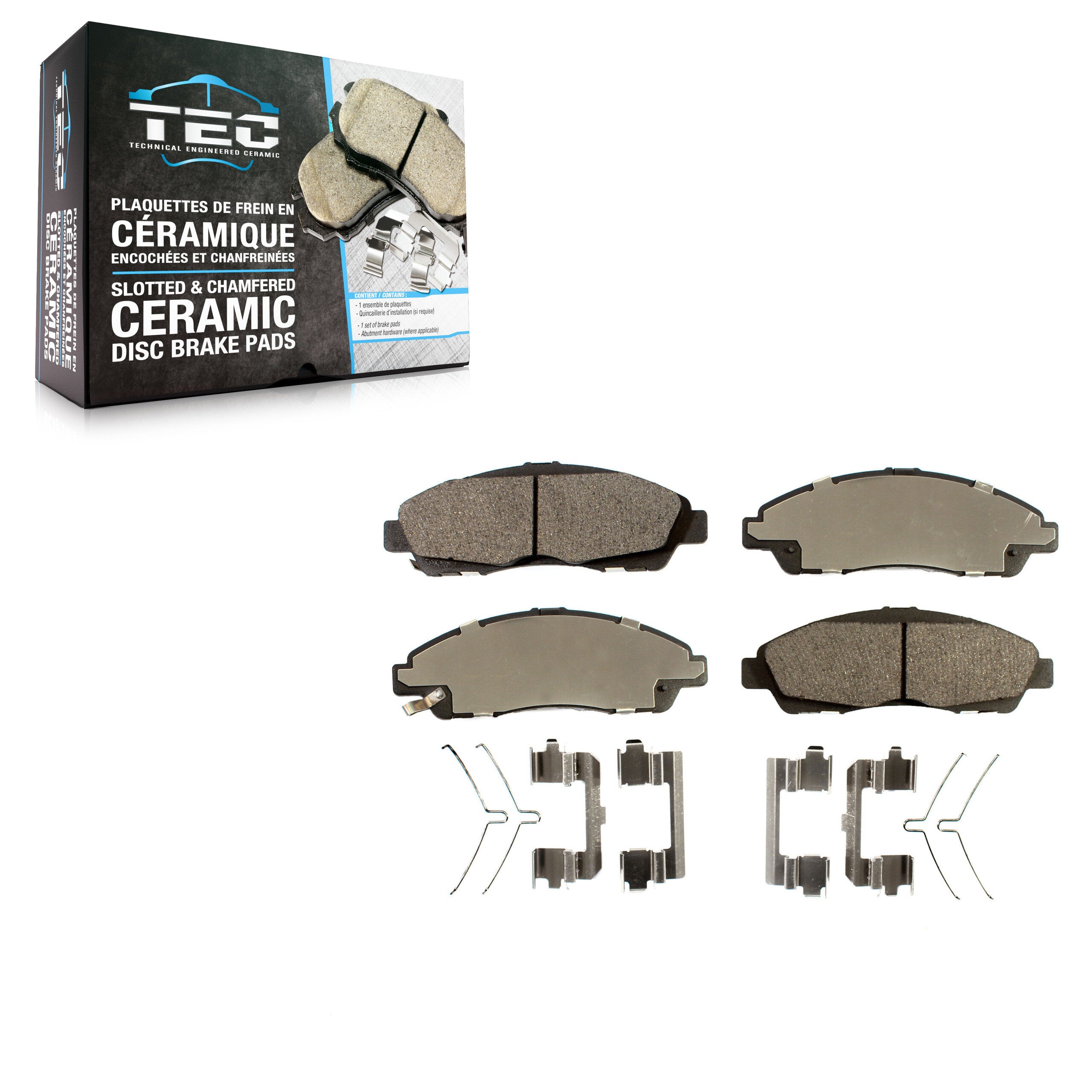 TEC TEC-1896 Disc Brake Pad for 2017-2020 Buick Enclave, Cadillac XT6, Chevrolet Traverse - Front