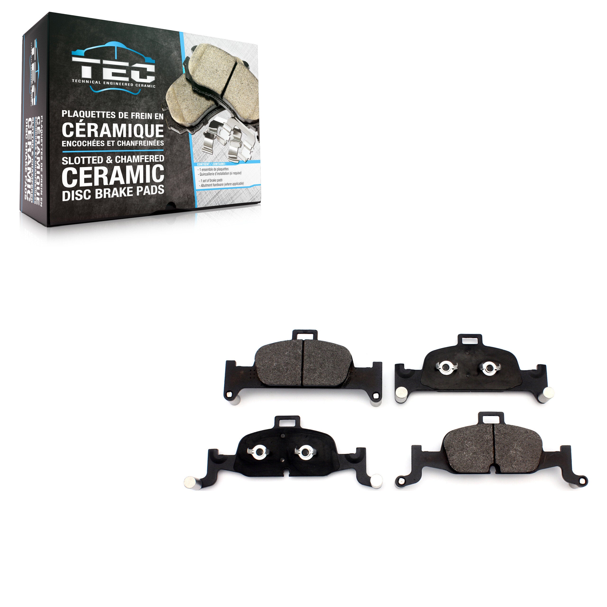 TEC TEC-1897 Disc Brake Pad for 2017-2024 Audi A6 Quattro, Audi A5 Quattro, Audi A5 Sportback - Front