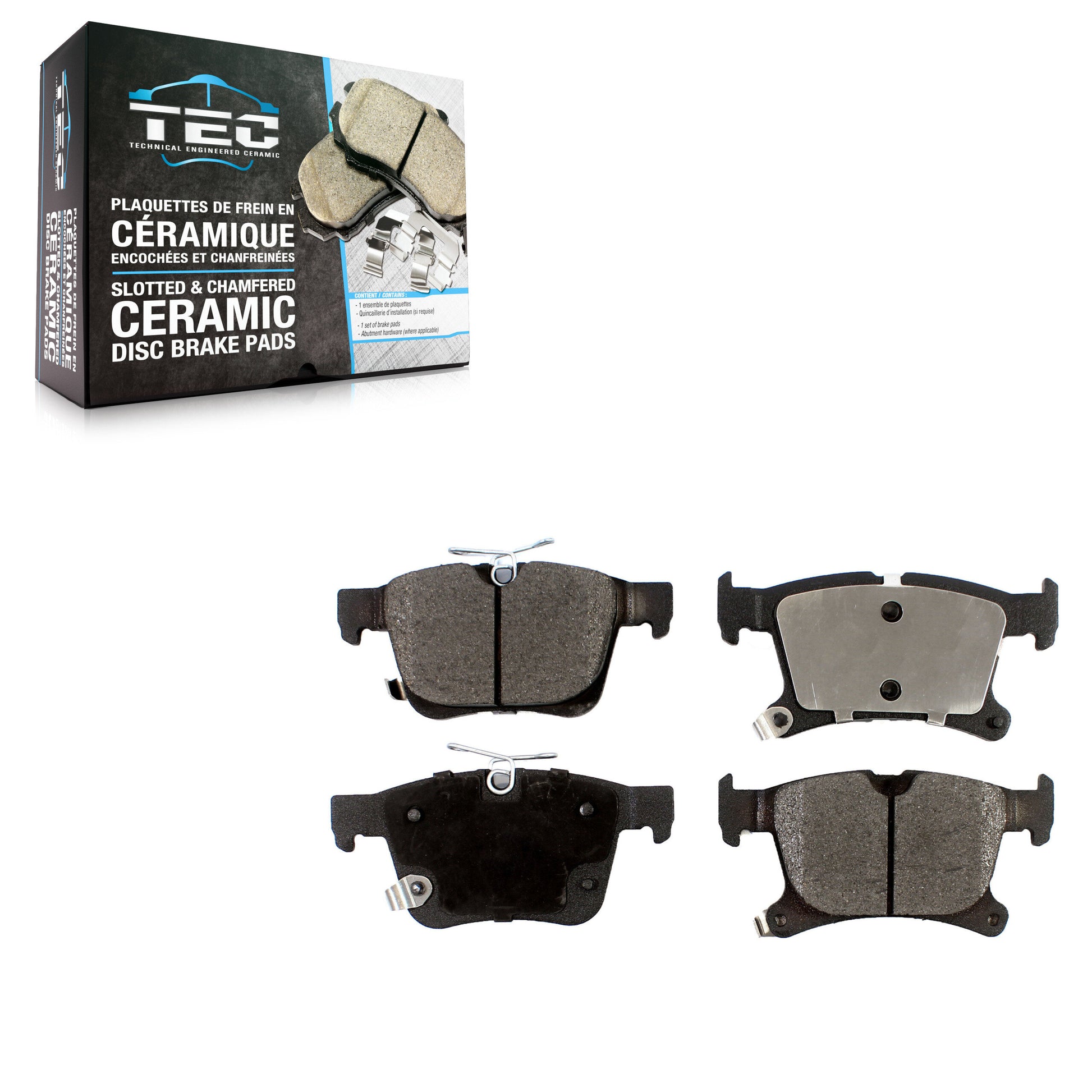 TEC TEC-1901 Disc Brake Pad for 2017-2024 Chrysler Grand Caravan, Chrysler Voyager, Chrysler Pacifica - Rear