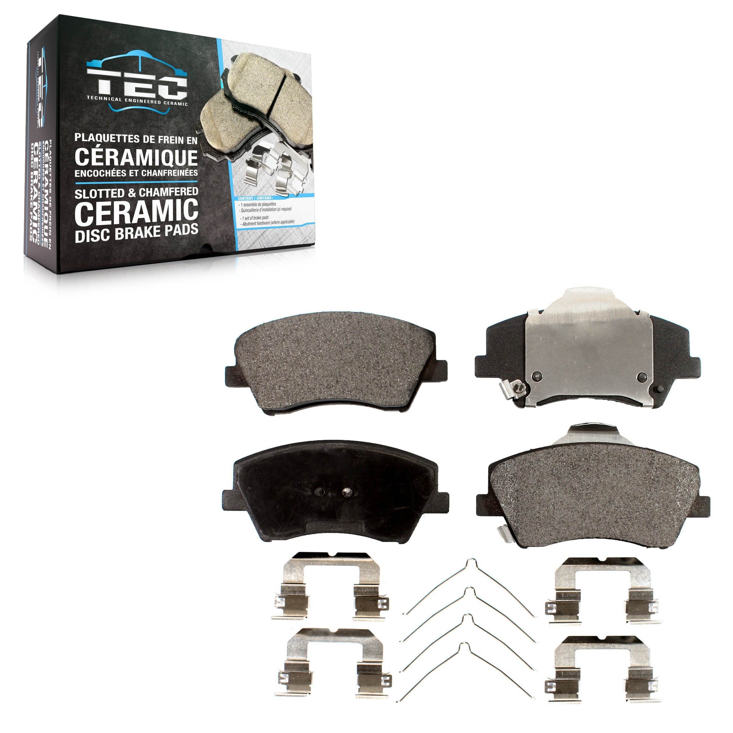 TEC TEC-1912 Disc Brake Pad for 2017-2022 Hyundai Elantra, Hyundai Ioniq, Kia Niro - Front