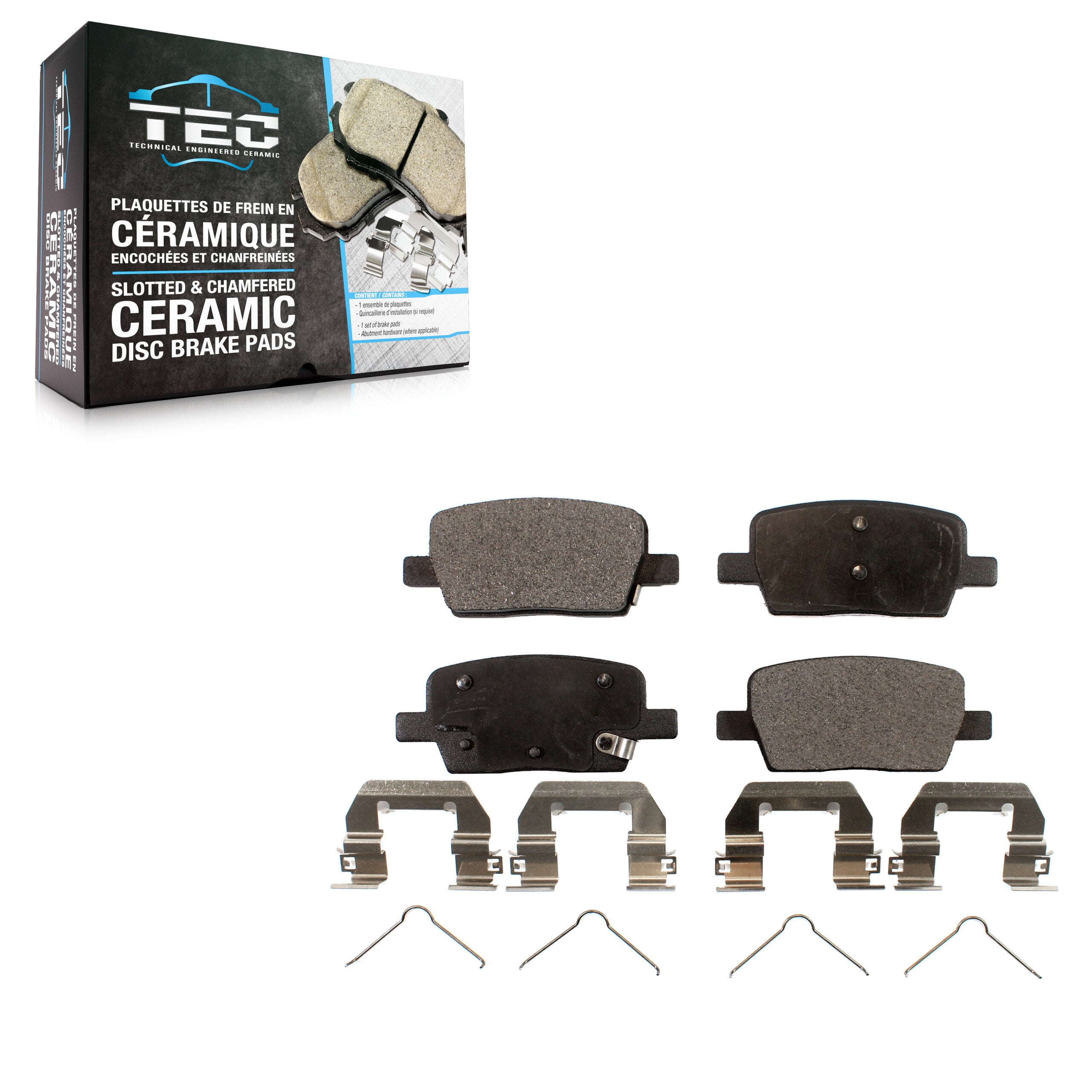 TEC TEC-1914 Disc Brake Pad for 2016-2022 Cadillac XT6, Chevrolet Camaro, Chevrolet Traverse - Rear