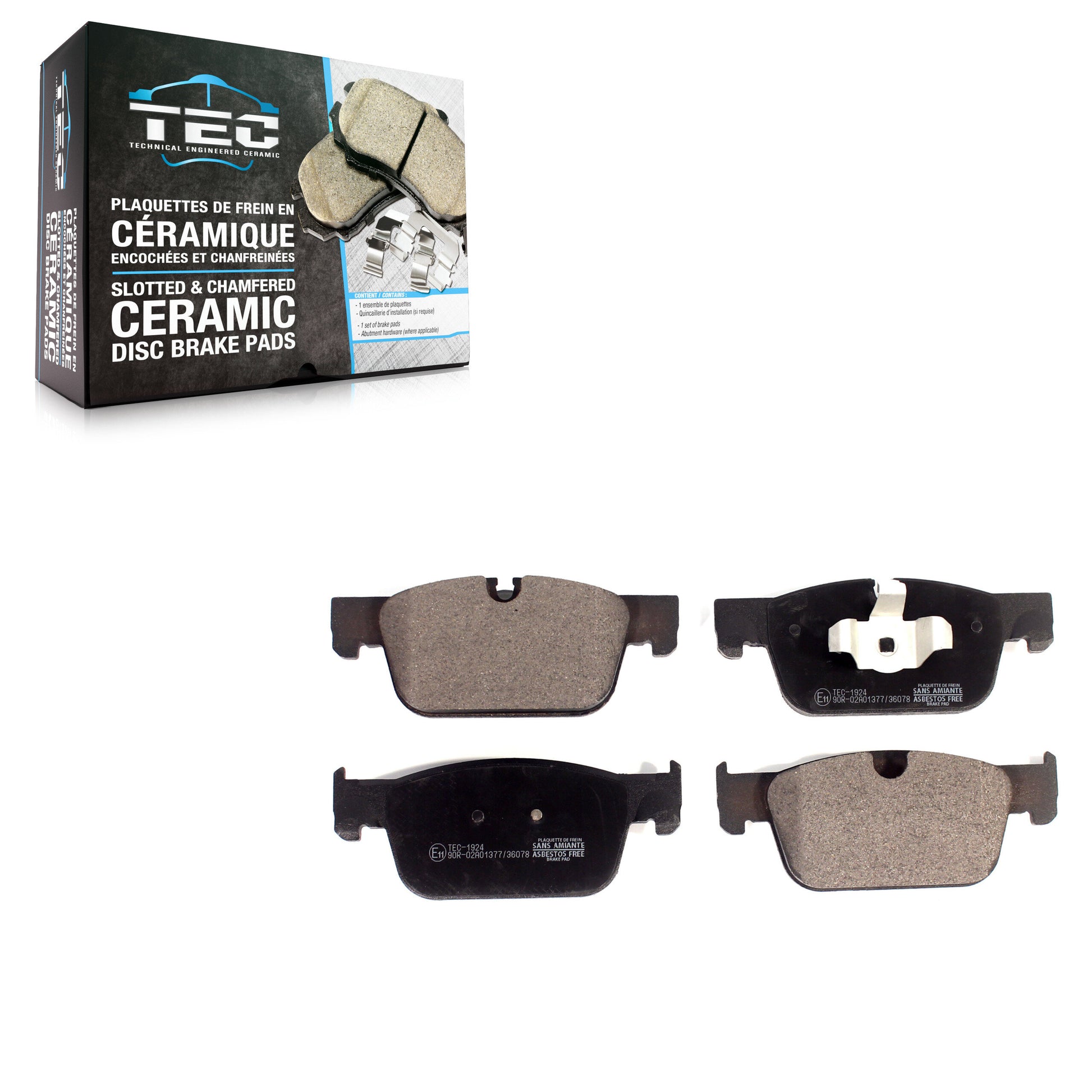 TEC TEC-1924 Disc Brake Pad for 2017-2022 Volvo S60, Volvo S90, Volvo V60 Cross Country - Front
