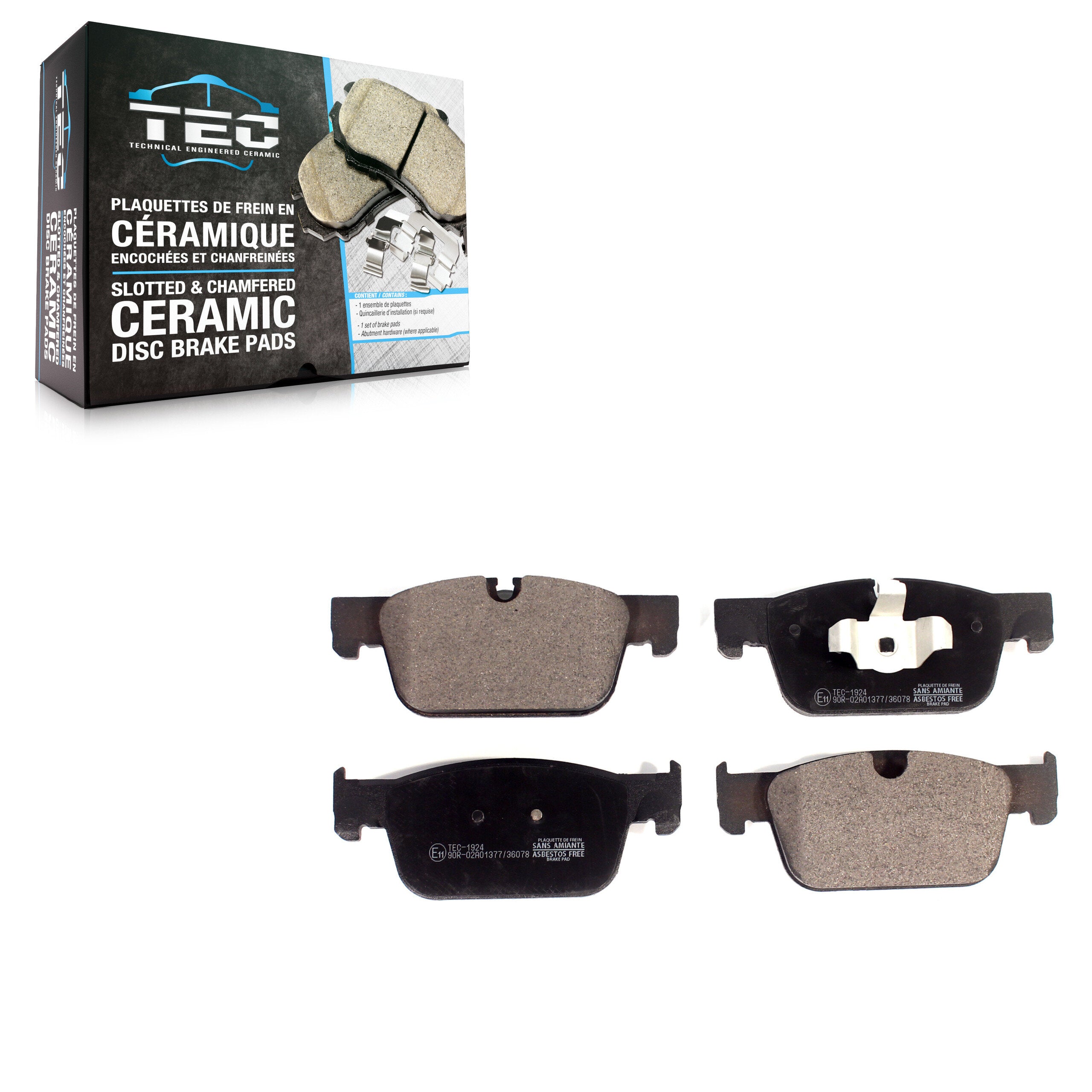 TEC TEC-1924 Disc Brake Pad for 2017-2022 Volvo S60, Volvo S90, Volvo V60 Cross Country - Front