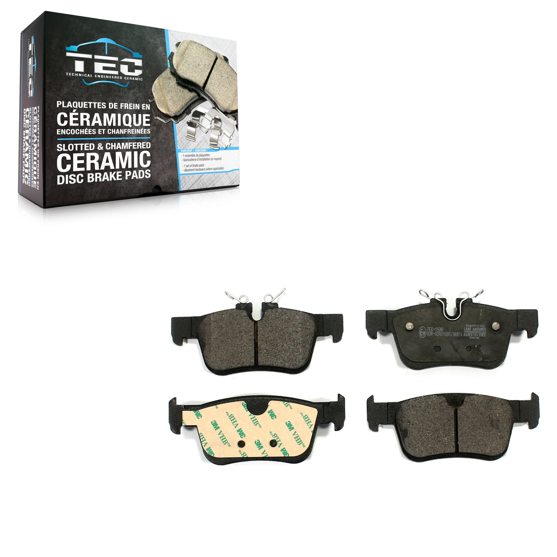 TEC TEC-1938 Disc Brake Pad for 2017-2019 Volvo V60, Volvo V90, Volvo XC60 - Rear