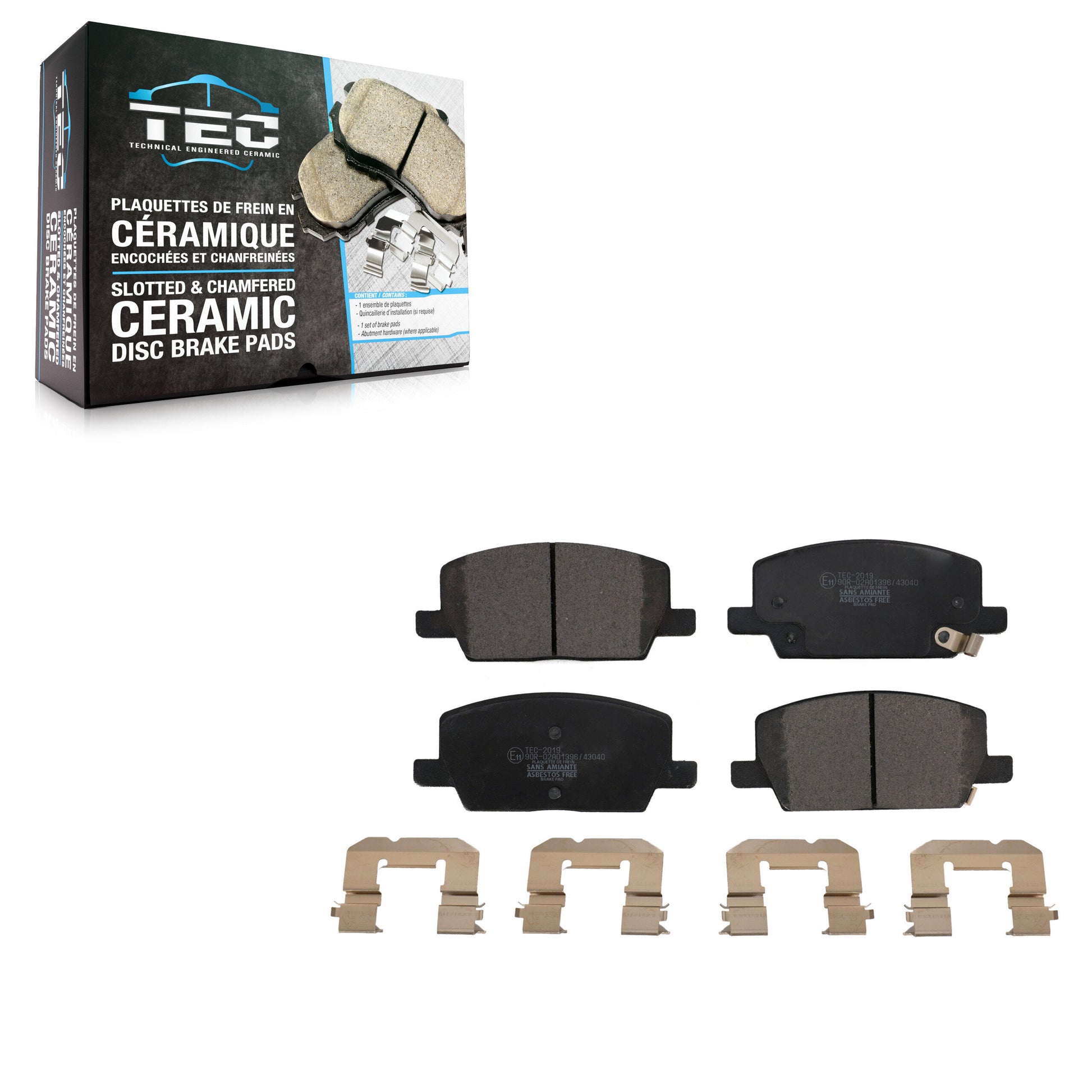 TEC TEC-2019 Disc Brake Pad for 2018-2022 Buick Encore, Chevrolet Trax - Front