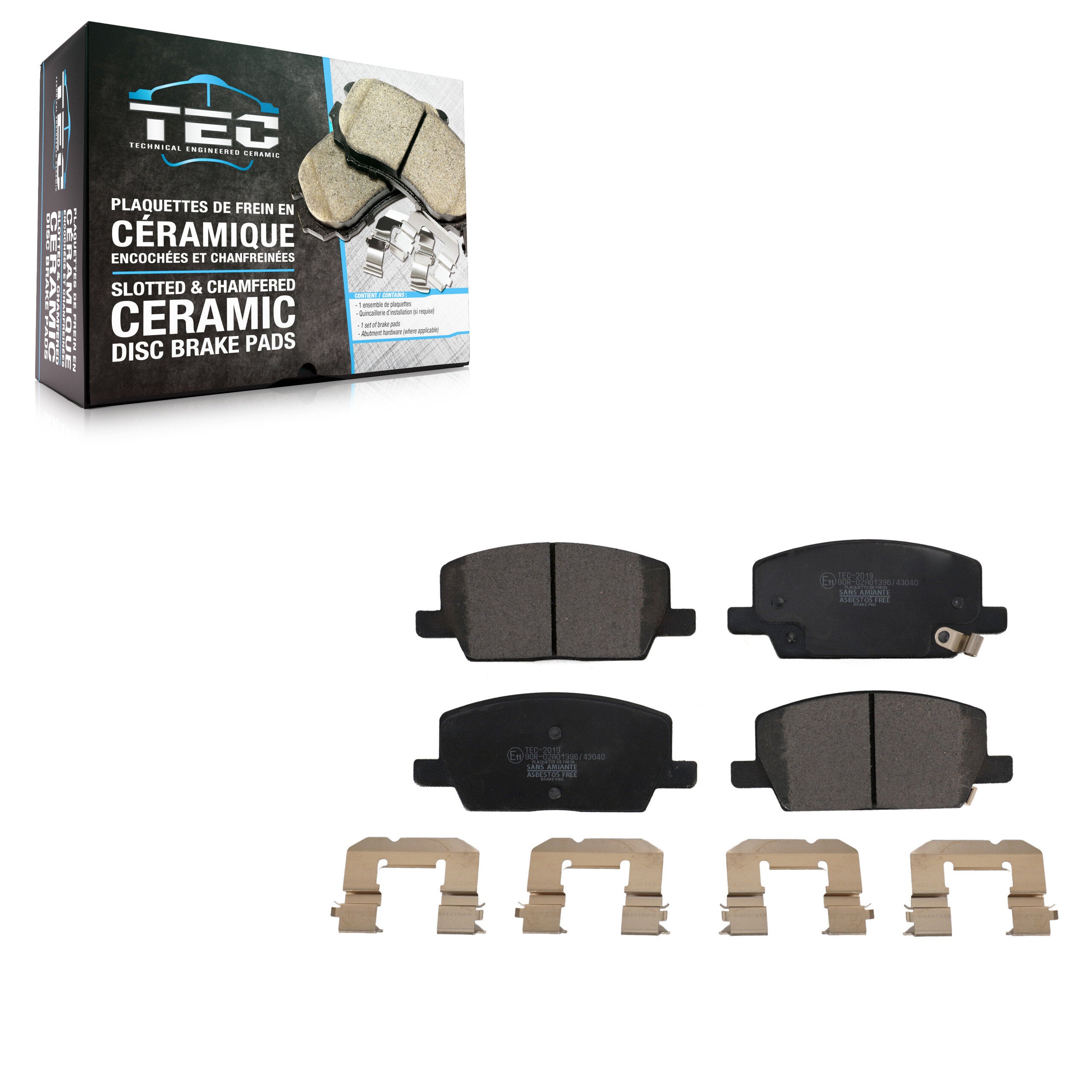 TEC TEC-2019 Disc Brake Pad for 2018-2022 Buick Encore, Chevrolet Trax - Front