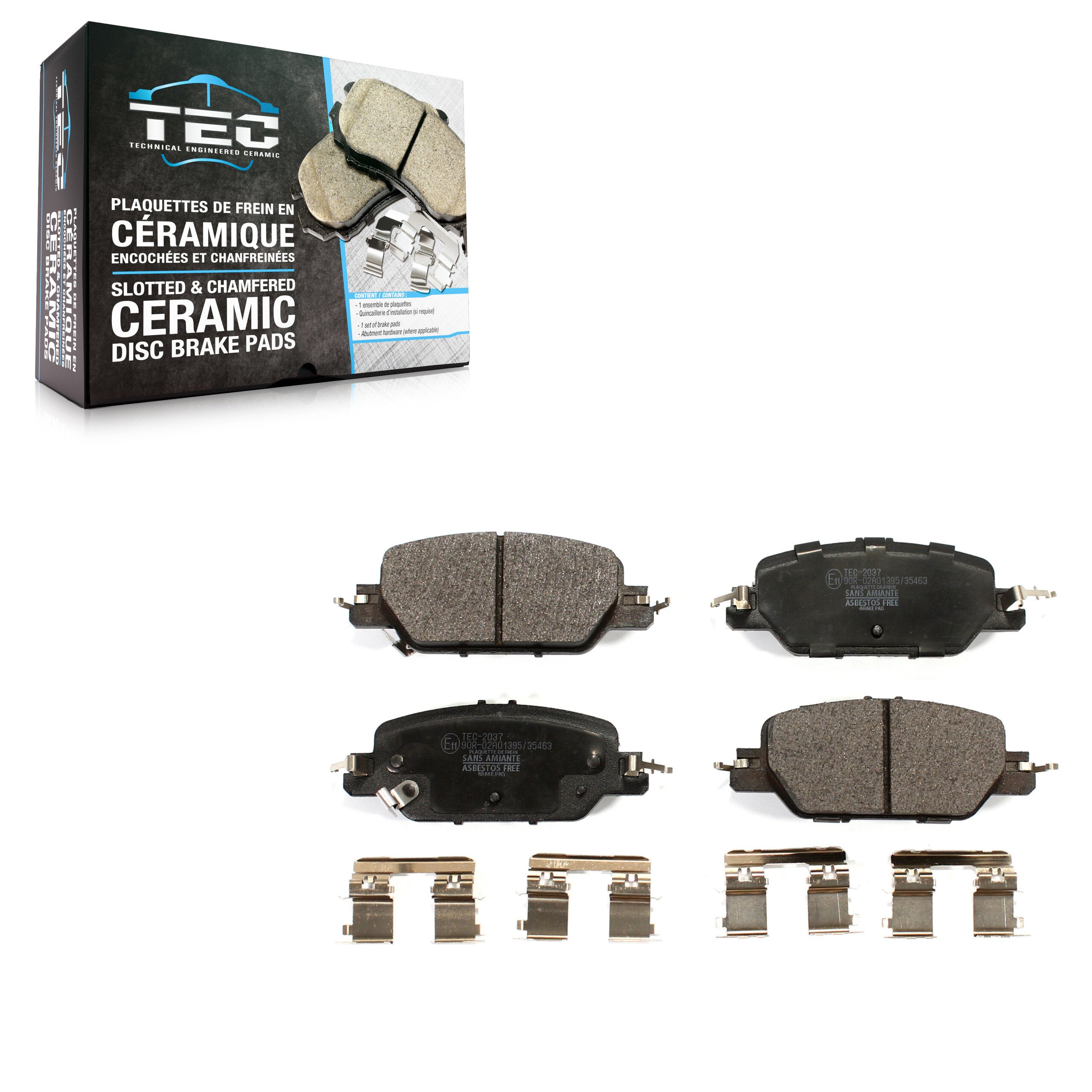 TEC TEC-2037 Disc Brake Pad for 2017-2024 Honda CR-V - Rear