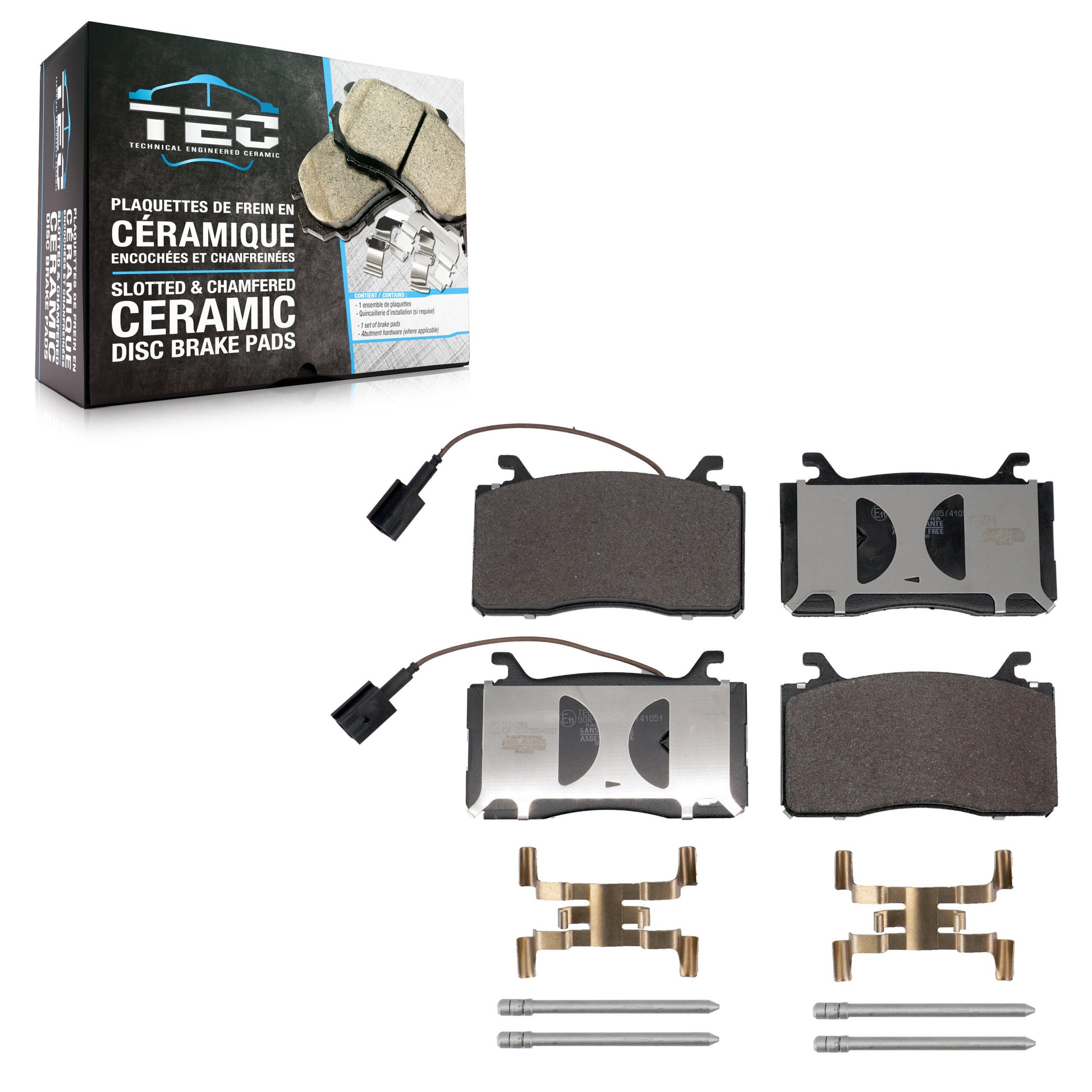 TEC TEC-2052 Disc Brake Pad for 2017-2022 Alfa Romeo Stelvio, Alfa Romeo Giulia - Front