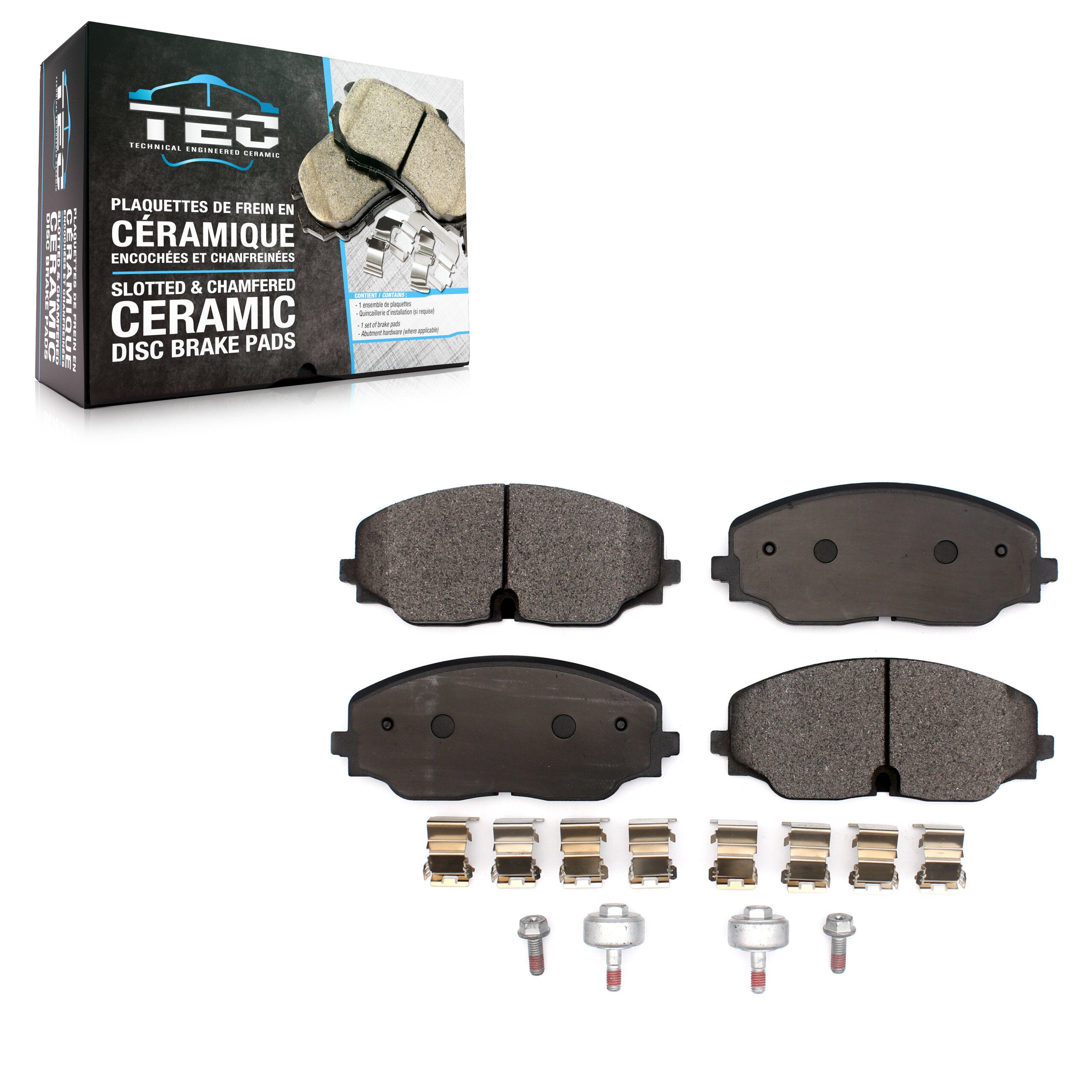 TEC TEC-2074 Disc Brake Pad for 2018-2024 Volkswagen Atlas Cross Sport, Volkswagen Atlas - Front