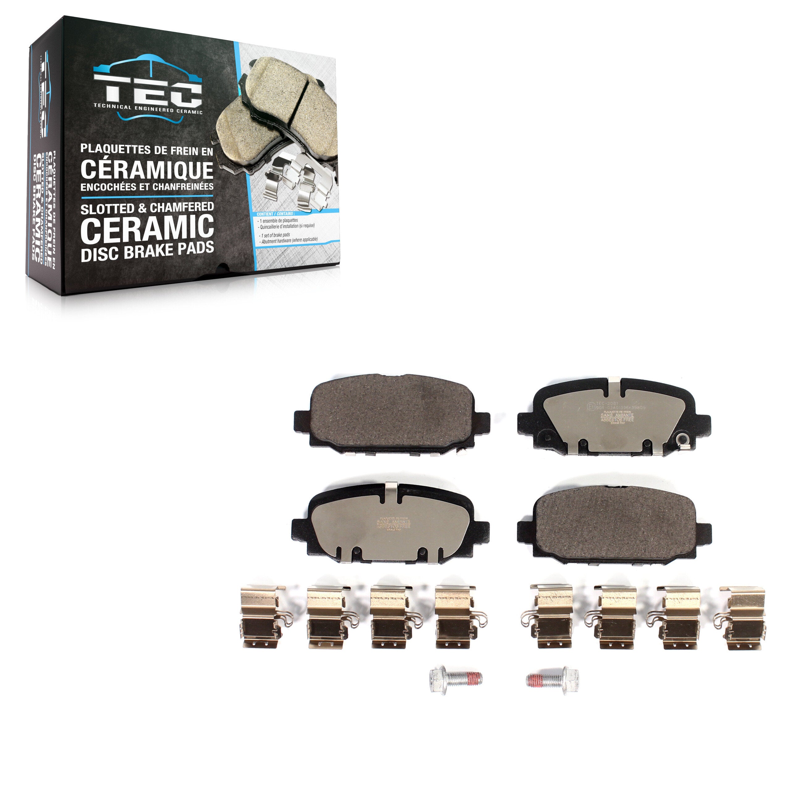 TEC TEC-2081 Disc Brake Pad for 2017-2023 Jeep Compass - Rear
