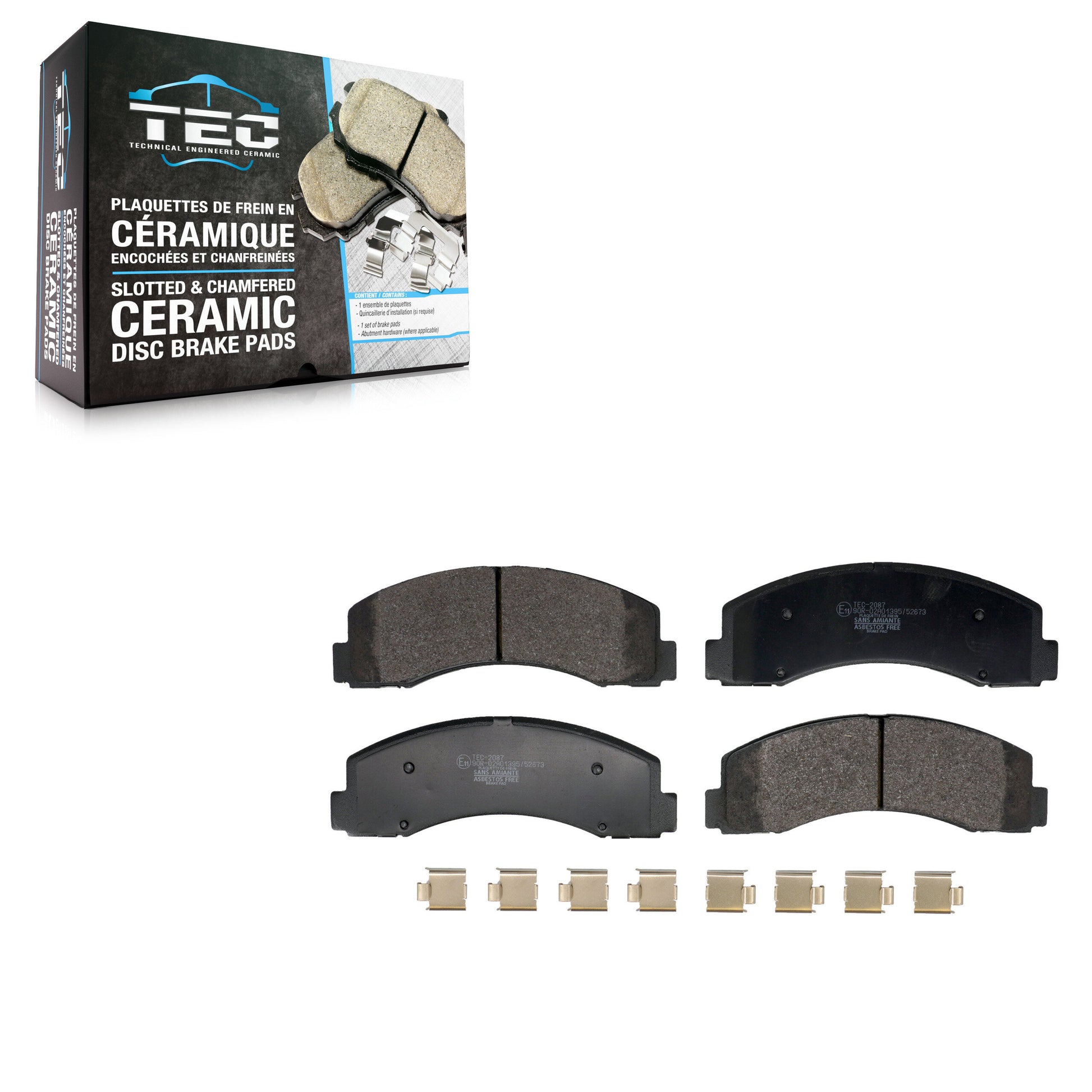 TEC TEC-2087 Disc Brake Pad for 2018-2021 Ford Expedition, Ford F-150, Lincoln Navigator - Front