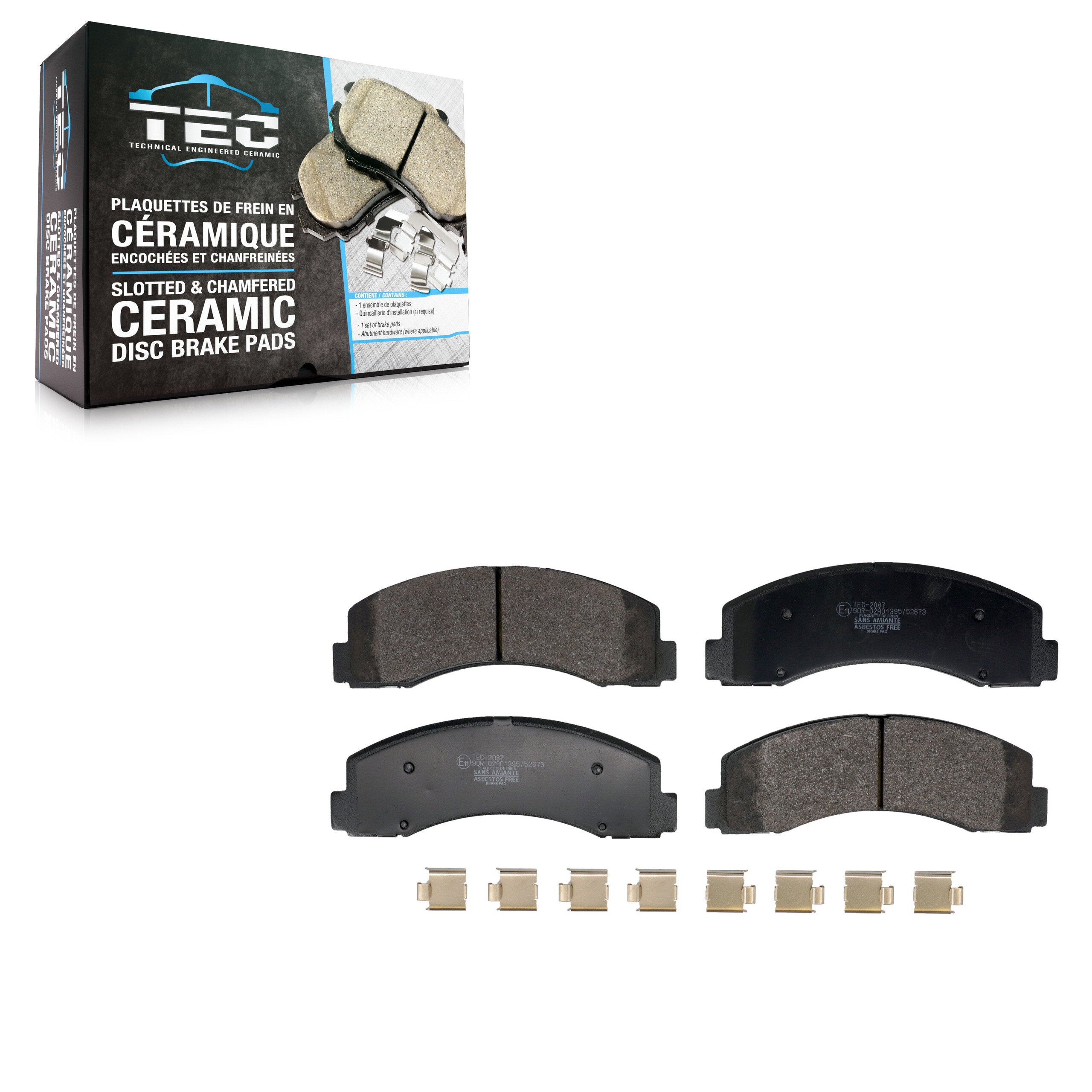 TEC TEC-2087 Disc Brake Pad for 2018-2021 Ford Expedition, Ford F-150, Lincoln Navigator - Front