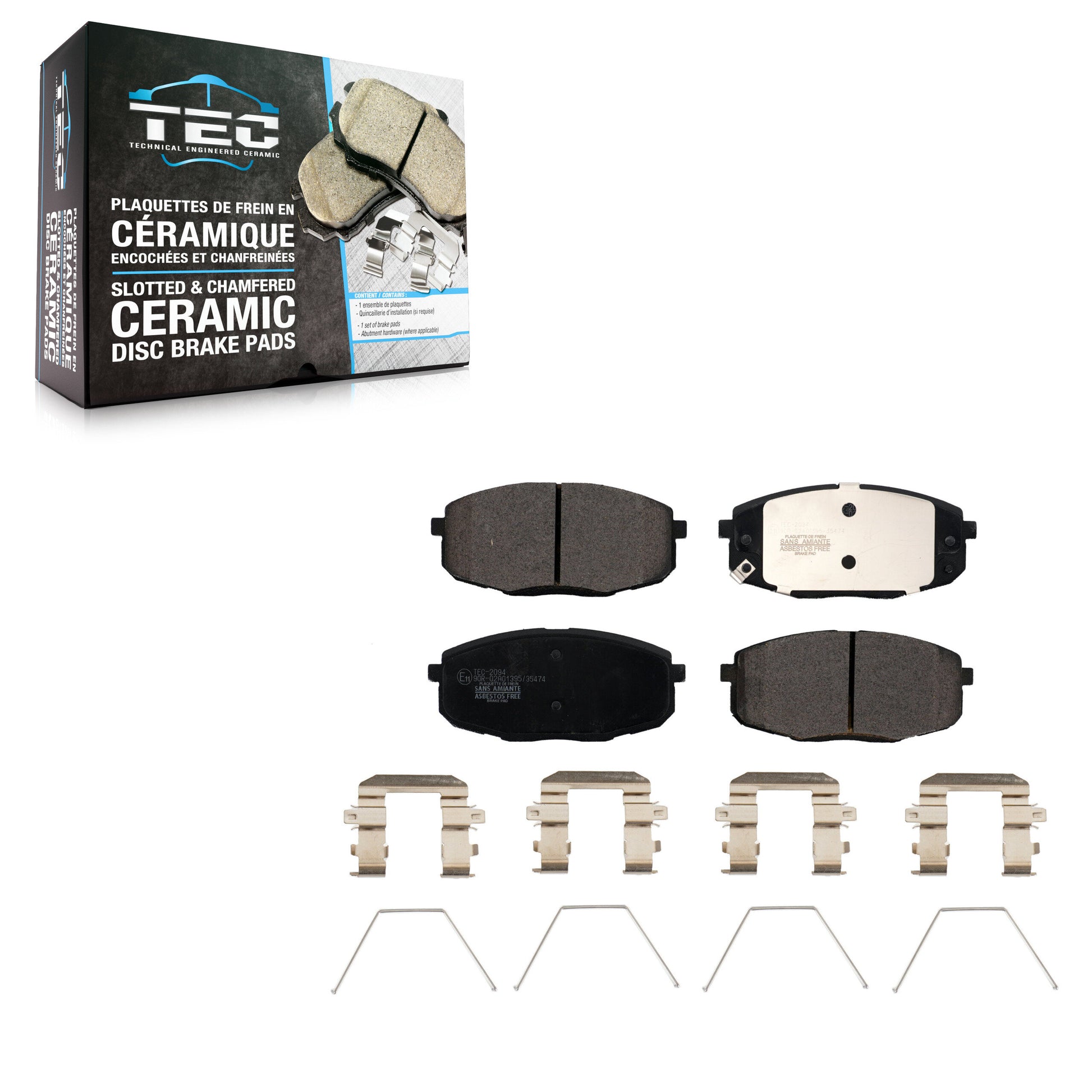 TEC TEC-2094 Disc Brake Pad for 2014-2025 Kia Seltos, Kia Forte, Kia Forte5 - Front