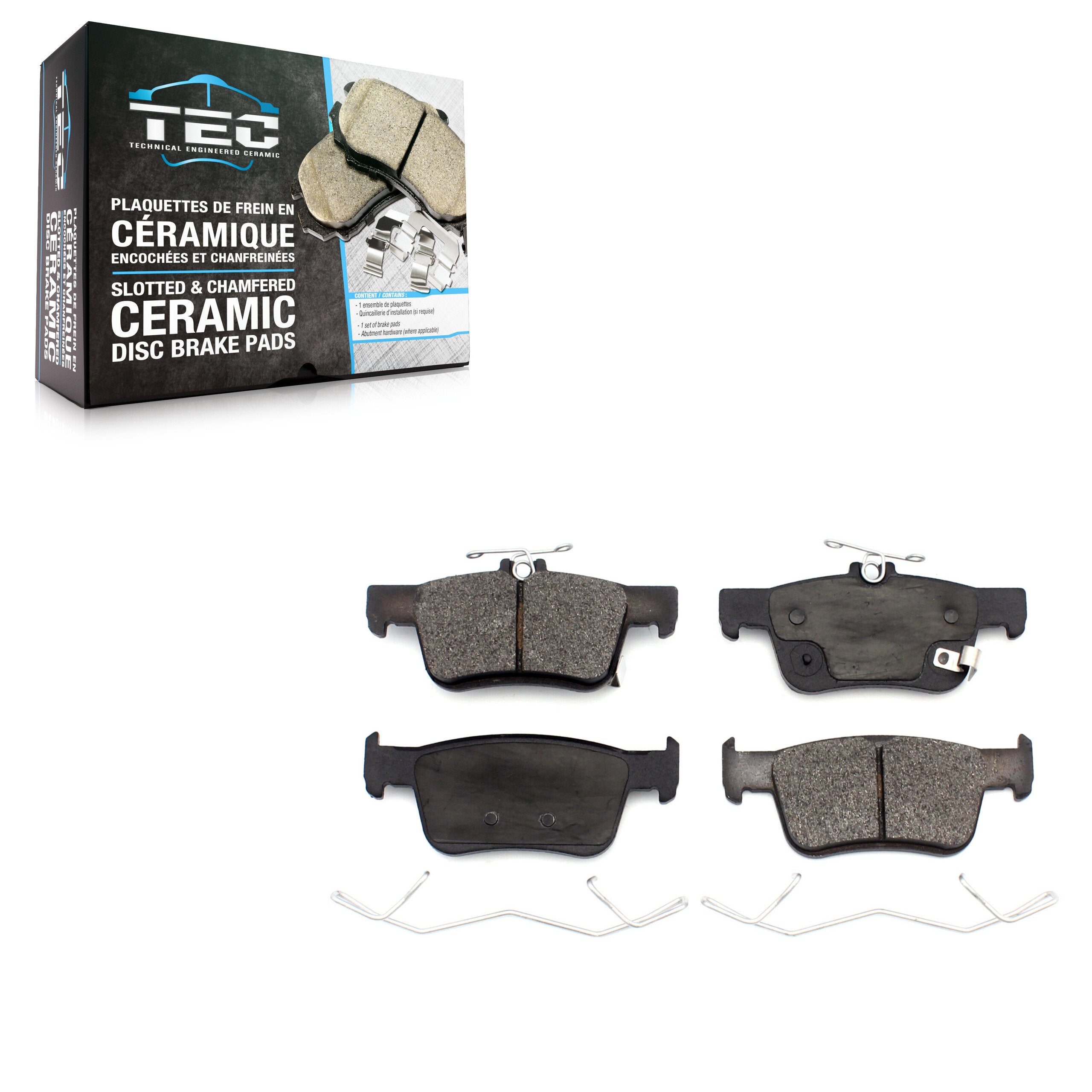 TEC TEC-2102 Disc Brake Pad for 2018-2025 Acura Integra, Acura RDX, Honda Civic - Rear