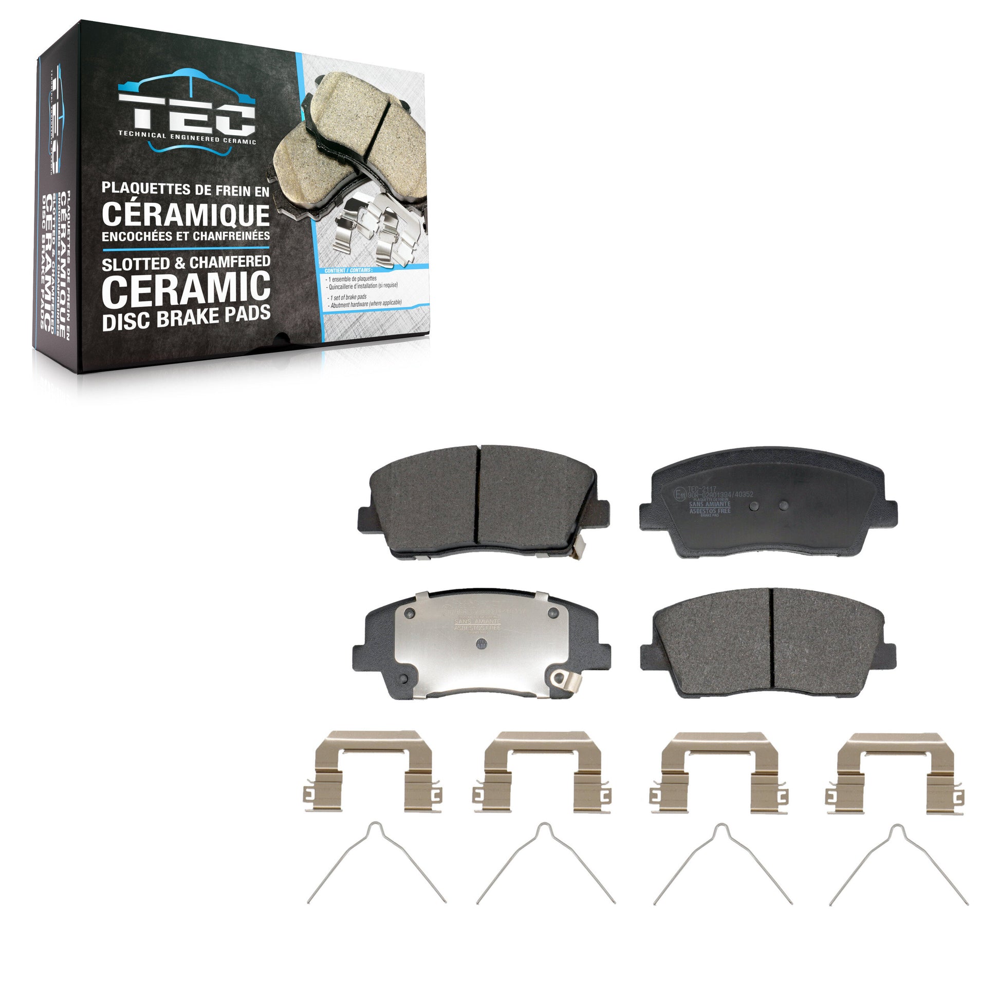 TEC TEC-2117 Disc Brake Pad for 2018-2023 Genesis G70, Kia Stinger - Front