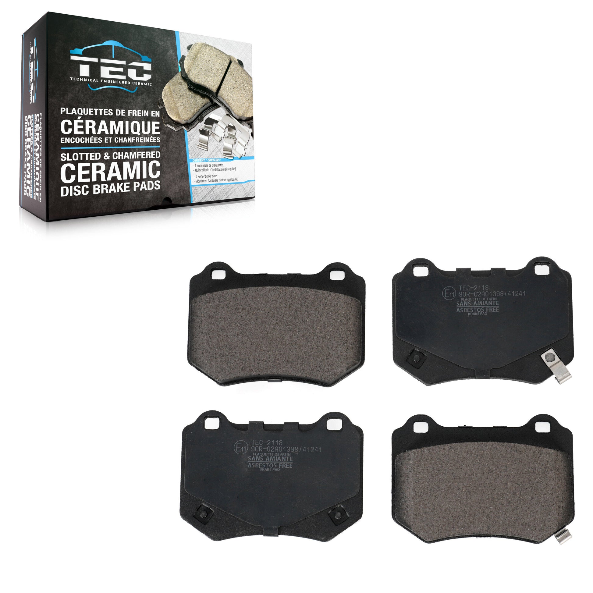 TEC TEC-2118 Disc Brake Pad for 2018-2021 Subaru WRX STI - Rear