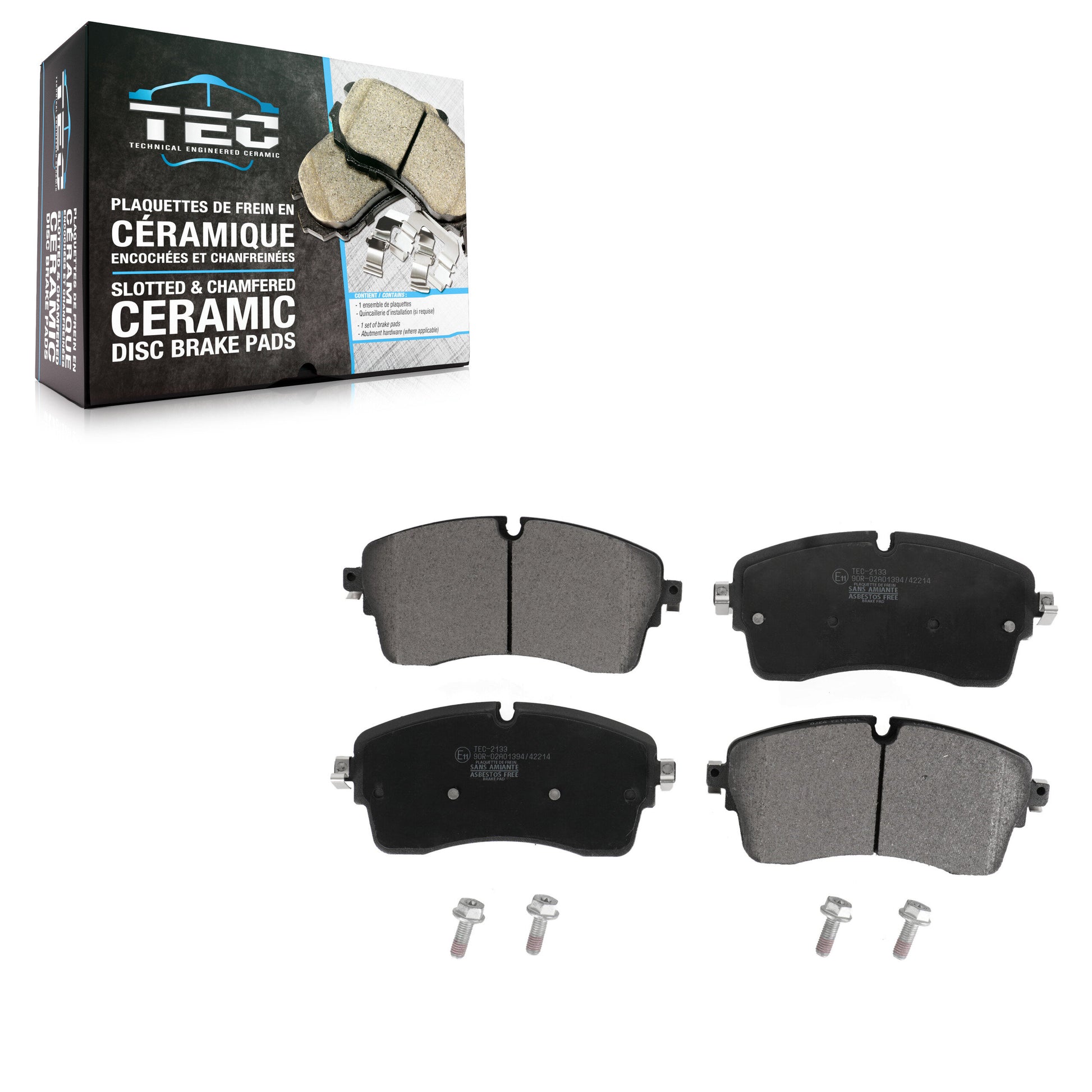 TEC TEC-2133 Disc Brake Pad for 2016-2022 Land Rover Defender 90, Jaguar E-Pace, Land Rover Defender 110 - Front