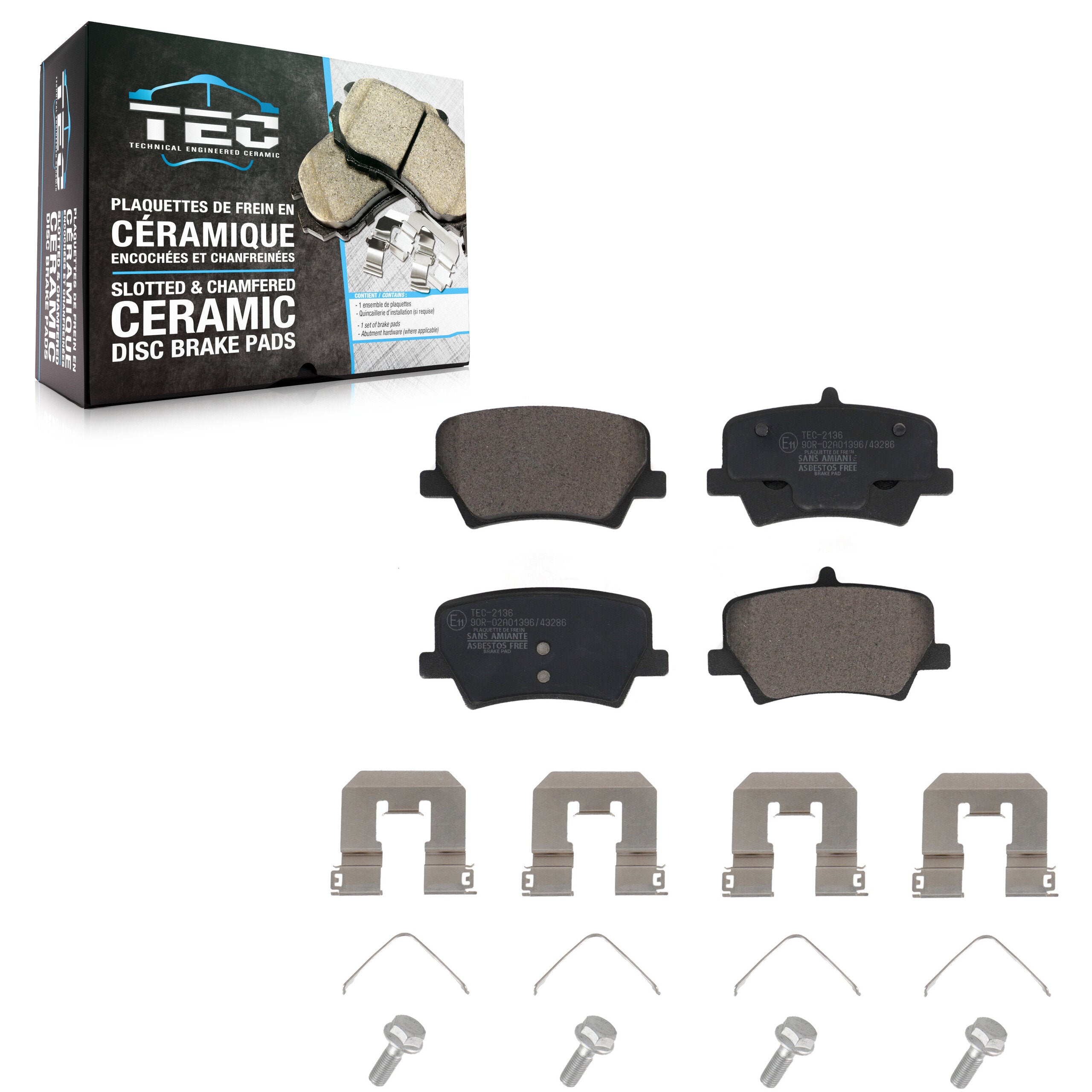 TEC TEC-2136 Disc Brake Pad for 2019-2023 Volvo XC40 - Rear