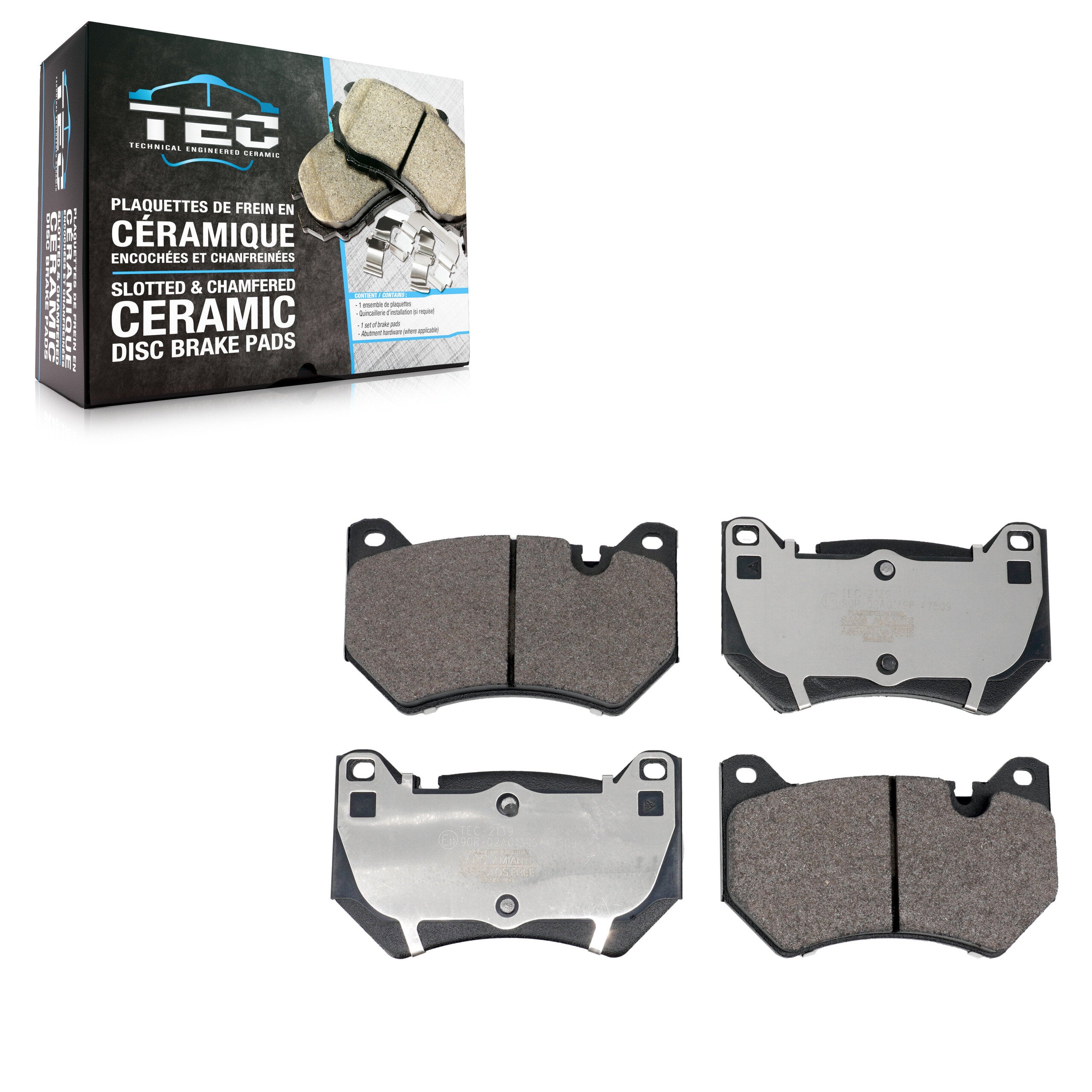 TEC TEC-2139 Disc Brake Pad for 2018-2023 Audi Q5, Audi Q5 Sportback - Front