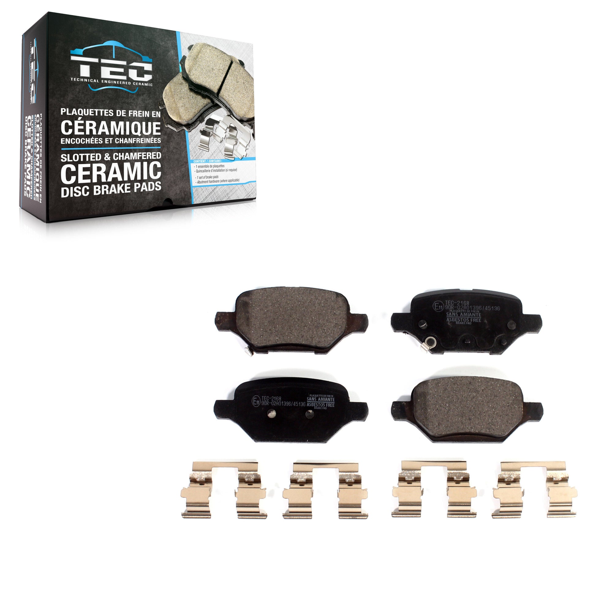 TEC TEC-2168 Disc Brake Pad for 2018-2022 Buick Encore, Chevrolet Trax - Rear