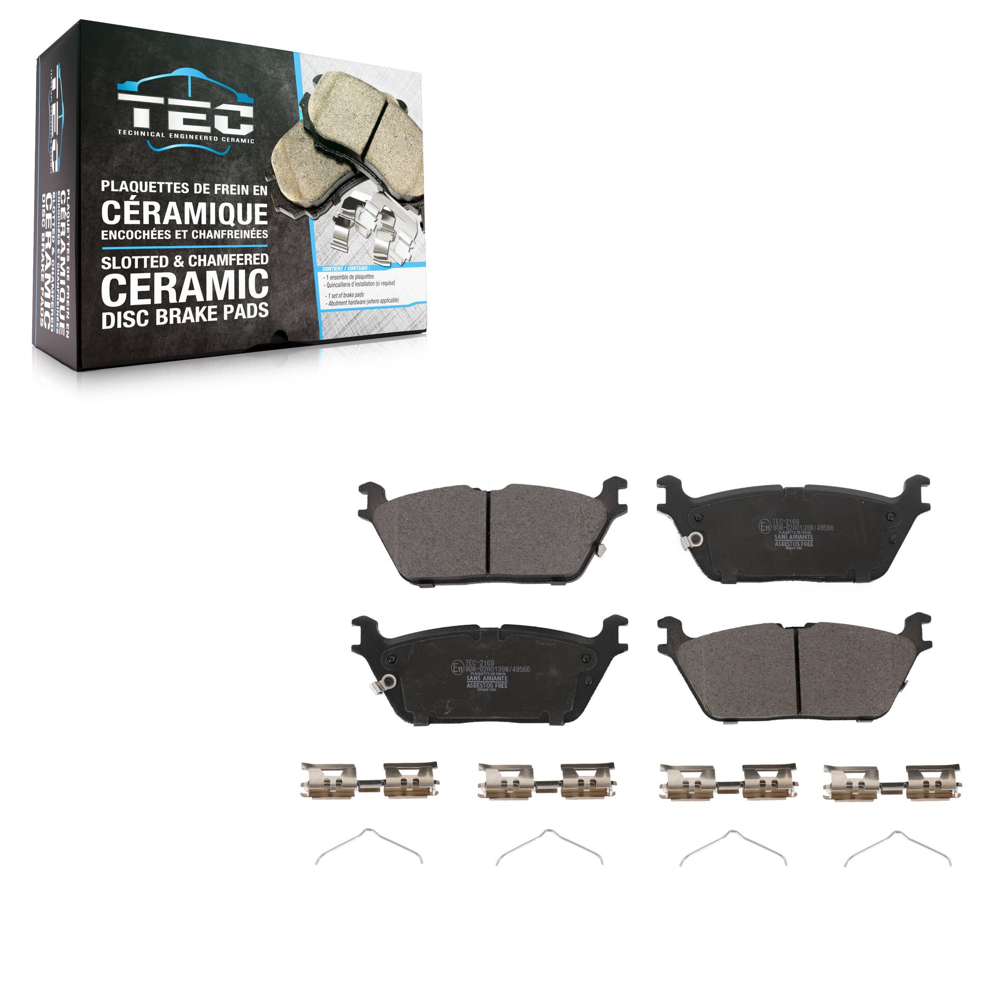 TEC TEC-2169 Disc Brake Pad for 2019-2024 Jeep Grand Wagoneer L, Jeep Wagoneer L, Jeep Grand Wagoneer - Rear