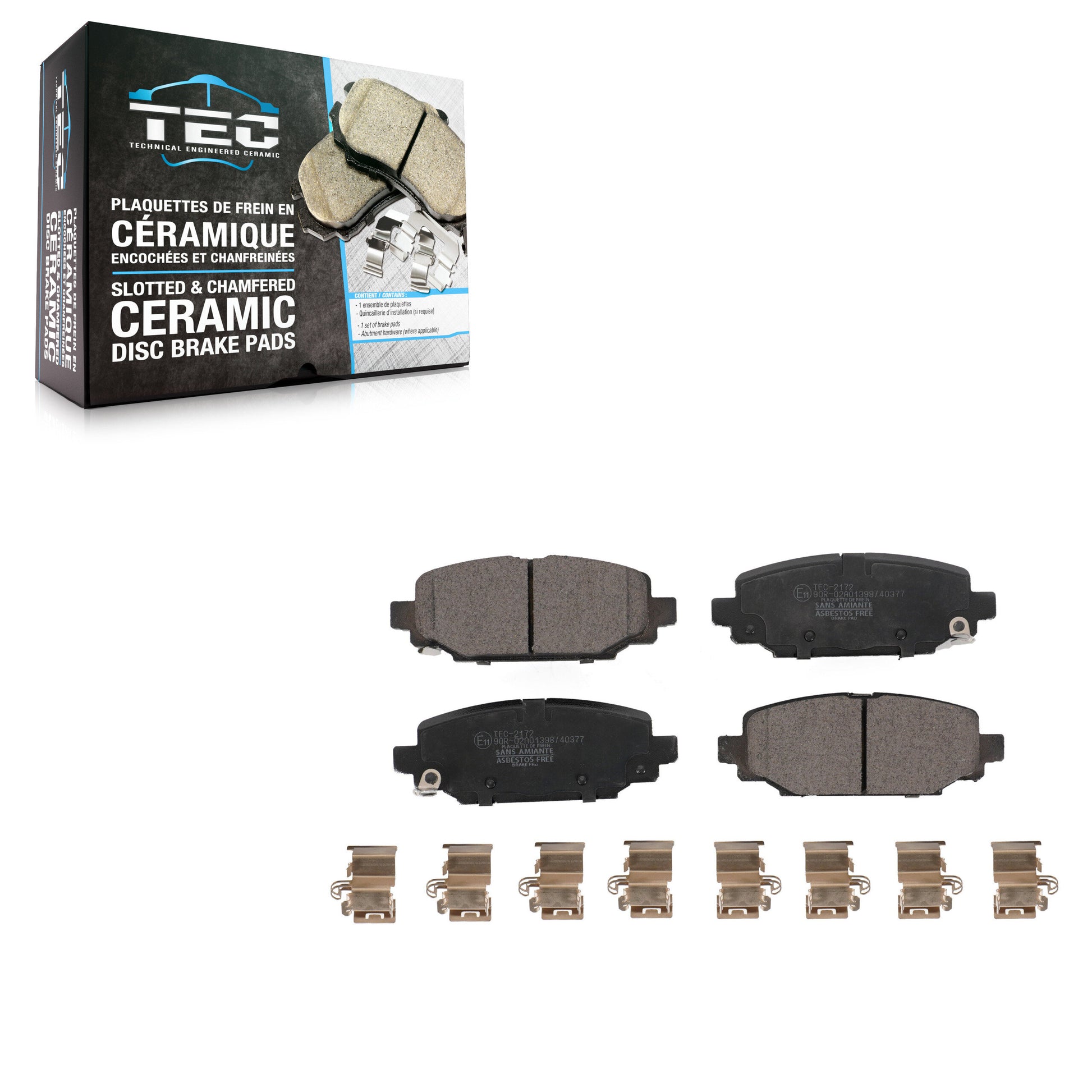 TEC TEC-2172 Disc Brake Pad for 2018-2025 Jeep Wrangler - Rear