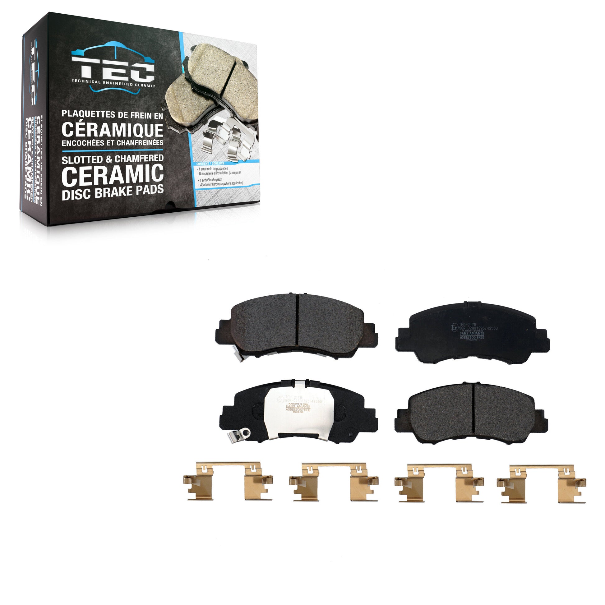 TEC TEC-2178 Disc Brake Pad for 2018-2025 Mitsubishi Eclipse Cross - Front