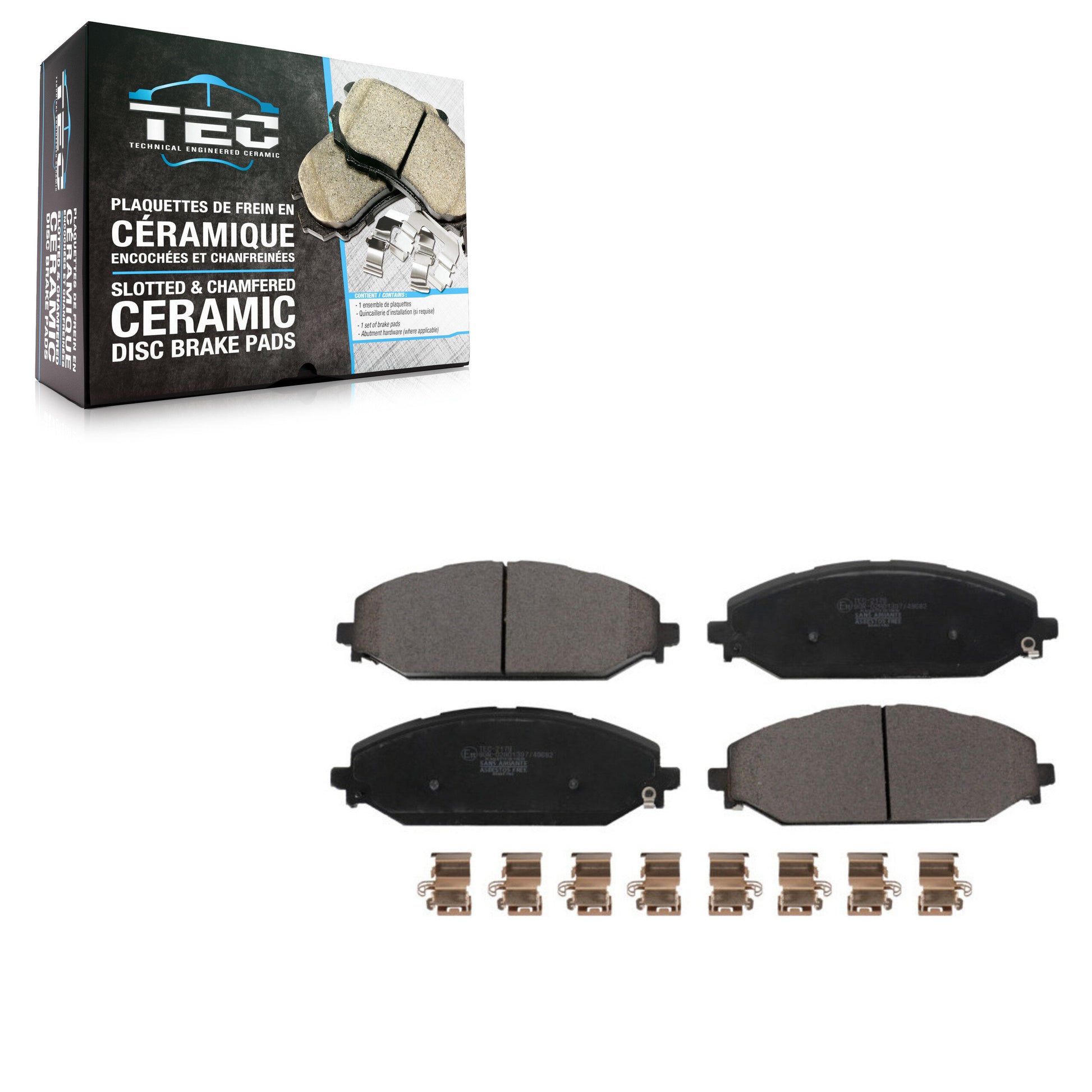 TEC TEC-2179 Disc Brake Pad for 2019-2024 Jeep Grand Wagoneer L, Jeep Wagoneer L, Jeep Grand Wagoneer - Front