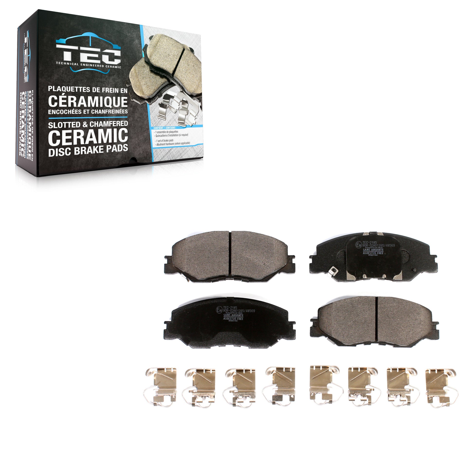 TEC TEC-2185 Disc Brake Pad for 2019-2025 Honda Civic, Honda Insight - Front