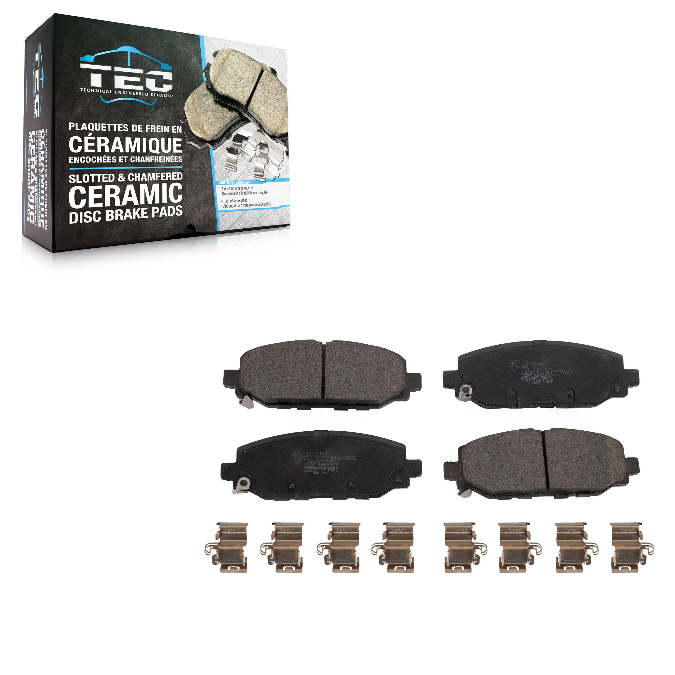 TEC TEC-2186 Disc Brake Pad for 2018-2025 Jeep Wrangler - Rear