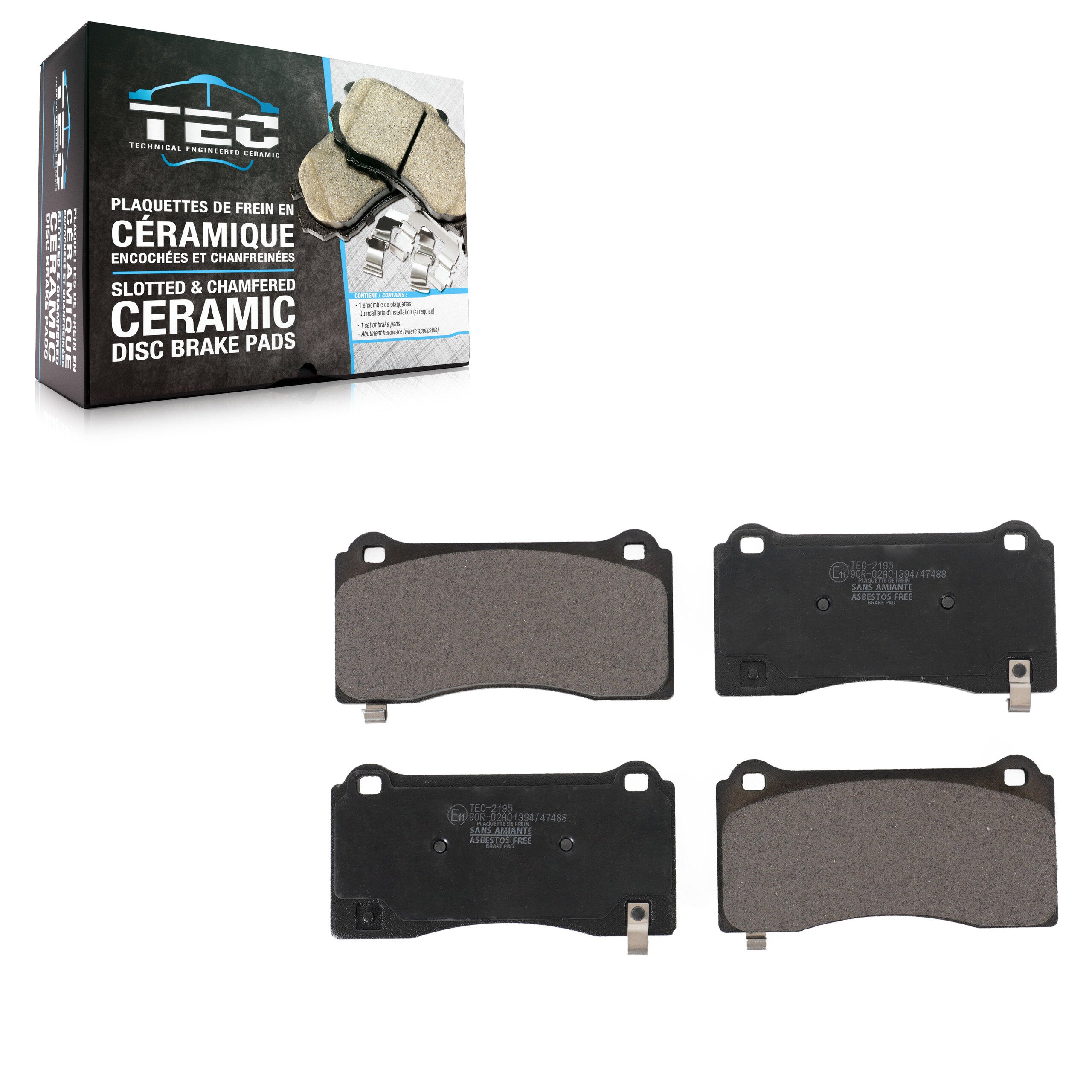 TEC TEC-2195 Disc Brake Pad for 2017-2025 Tesla 3 - Front