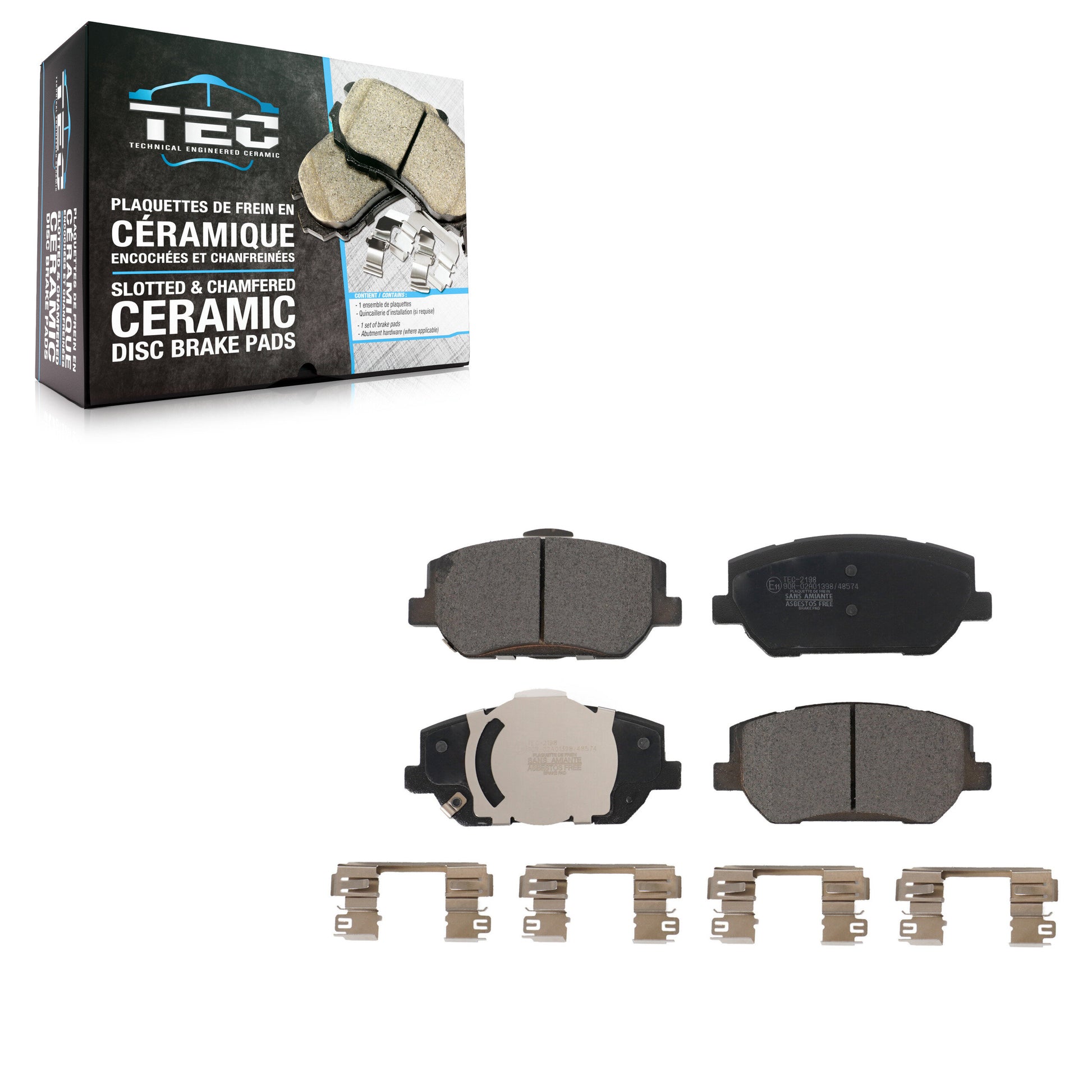 TEC TEC-2198 Disc Brake Pad for 2019-2020 Hyundai Santa Fe - Front