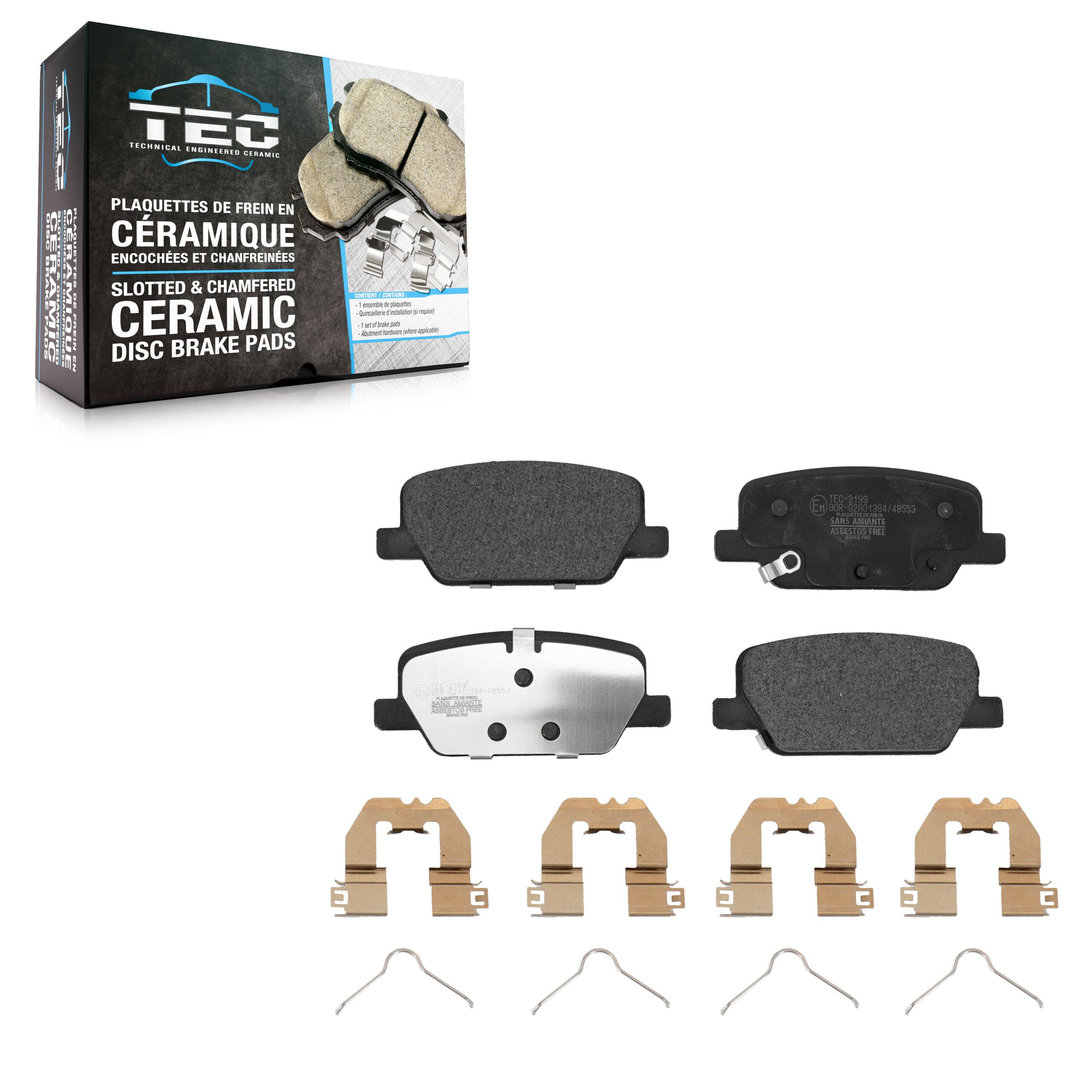 TEC TEC-2199 Disc Brake Pad for 2019-2024 Hyundai Palisade, Hyundai Santa Fe, Kia Telluride - Rear