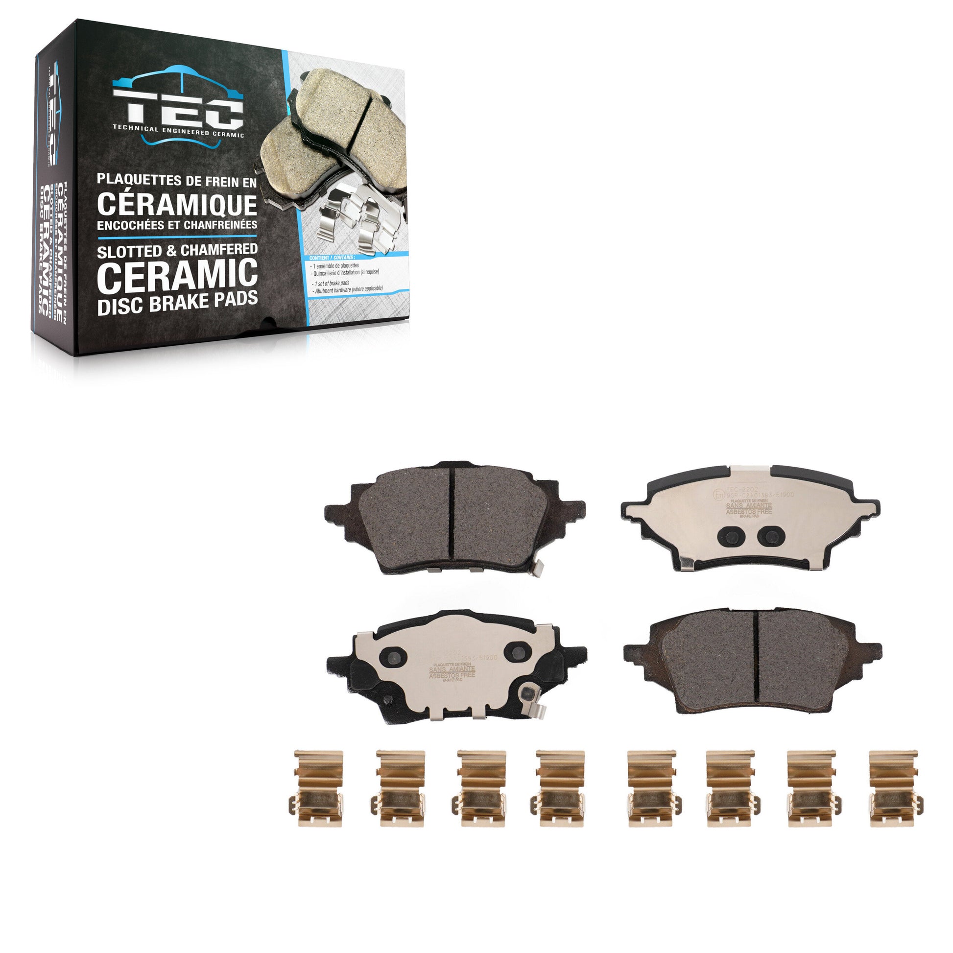TEC TEC-2202 Disc Brake Pad for 2019-2022 Toyota C-HR - Rear