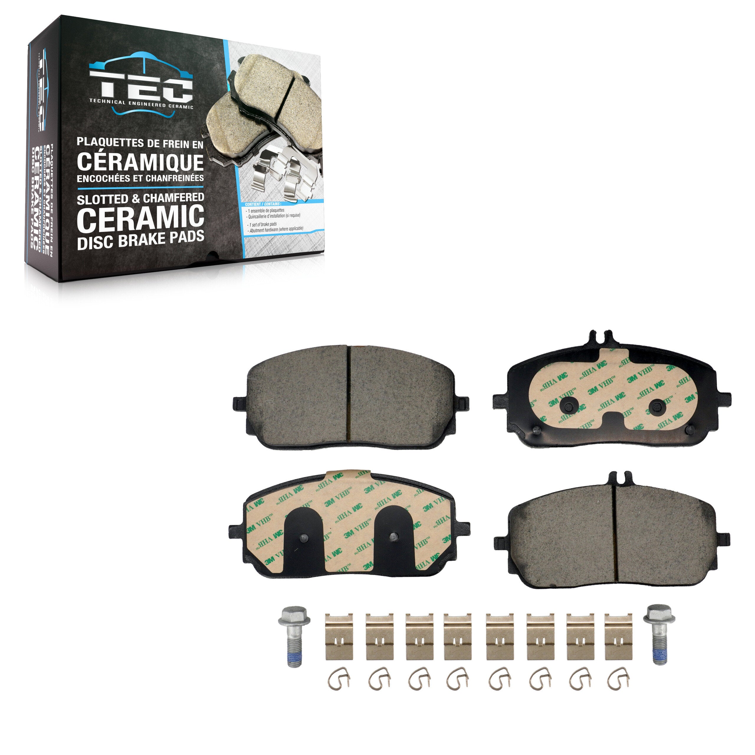 TEC TEC-2209 Disc Brake Pad for 2019-2023 Mercedes-Benz EQB 300, Mercedes-Benz EQB 350, Mercedes-Benz GLA250 - Front